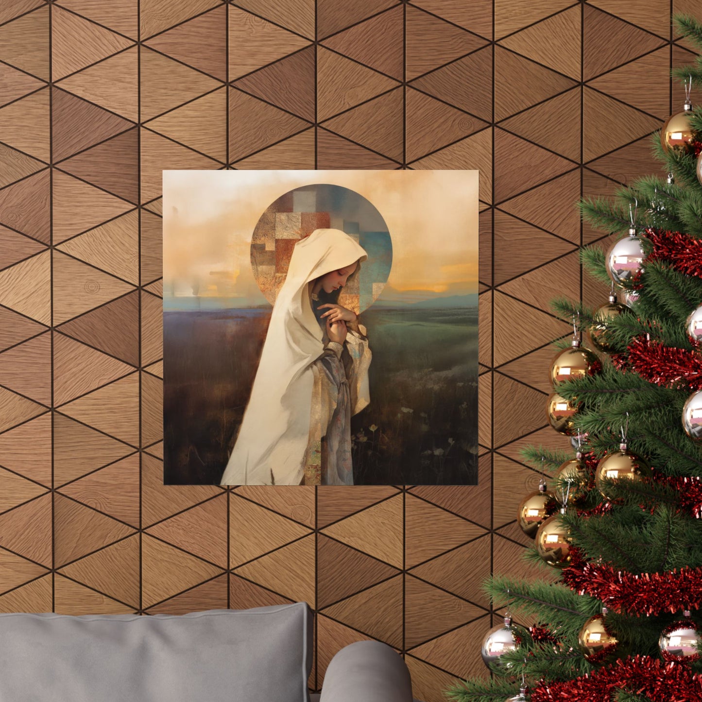 Our Lady of the Prairie - Sanctified Souls Print - Multiple Sizes - Premium Posters - Catholic Art - Christian Home