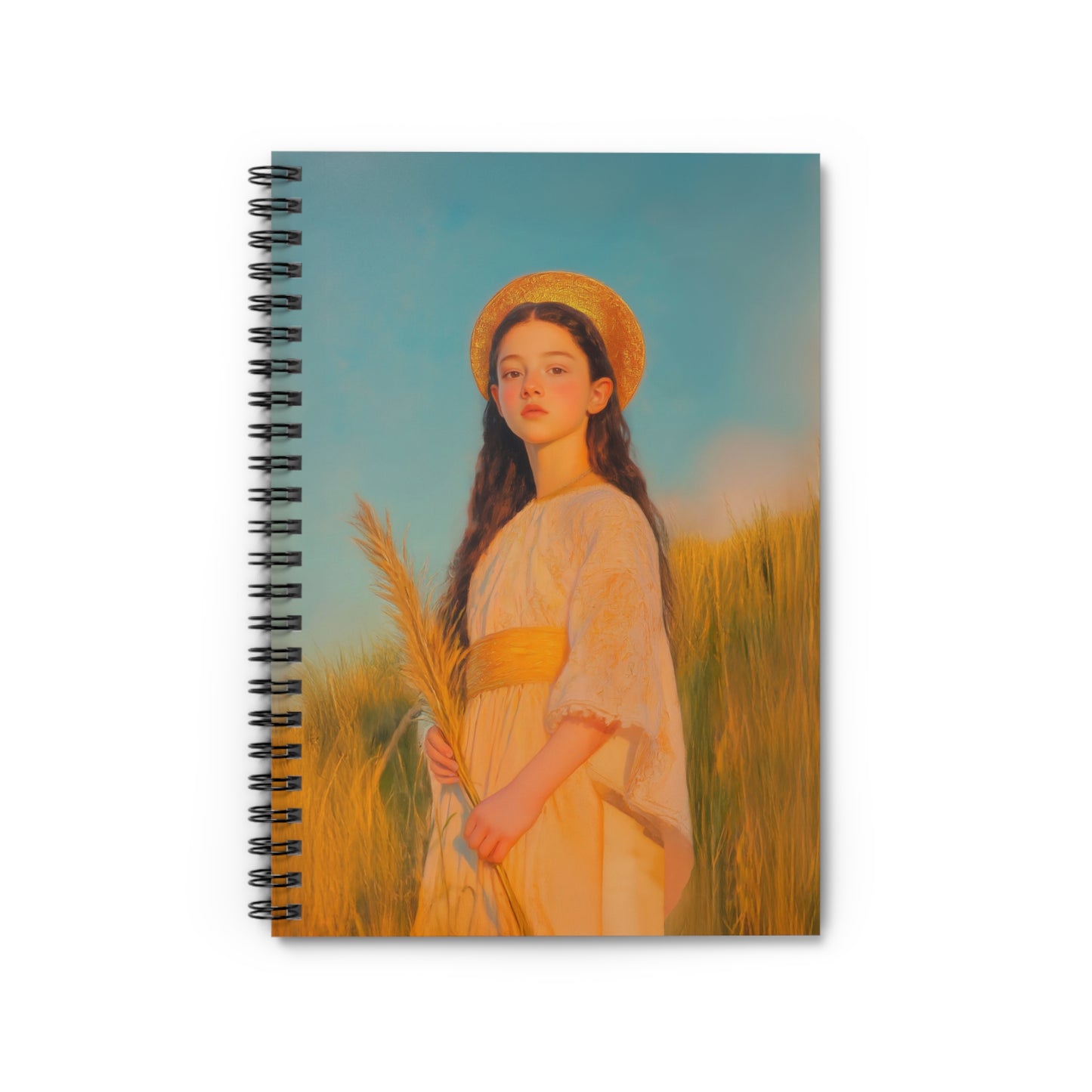 Saint Faith - Sanctified Souls Art - Religious Based Notebook - Spiral Notebook - Prayer journal - Martyr of the Church