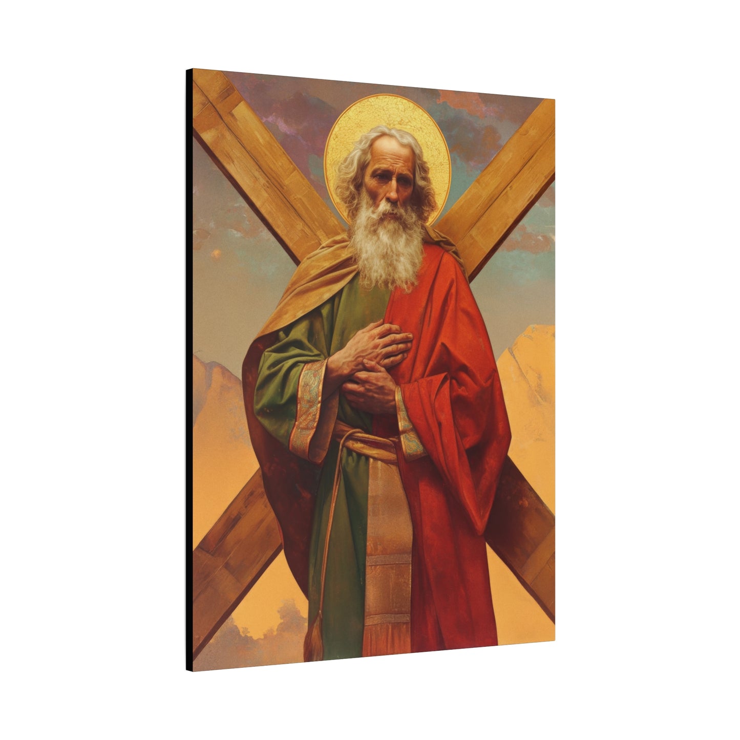 Saint Andrew the Apostle - Gallery Wrapped Canvas - Print - Religious Art for your Home - Catholic