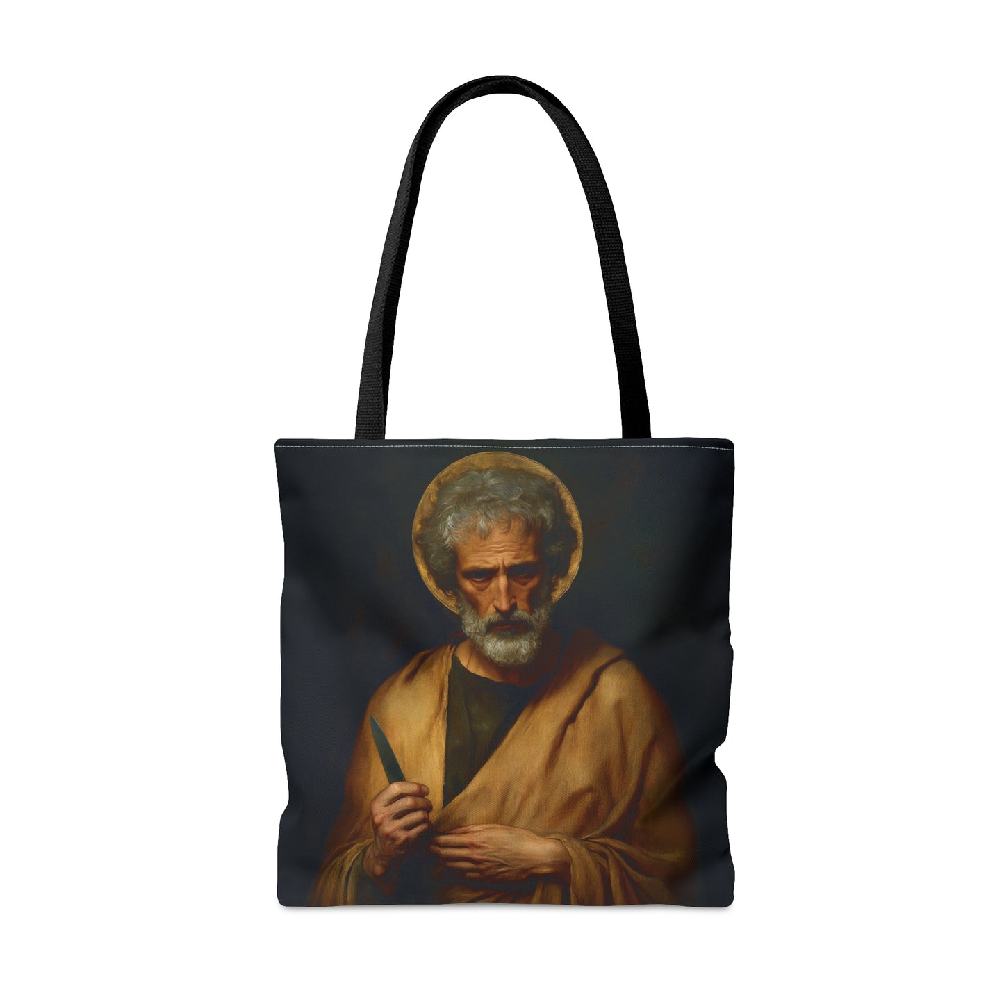 Saint Bartholomew the Apostle - Tote Bag - Large Medium Small Faith Art Bag - Re usable Tote Purse - Double Sided - Catholic Art Bag