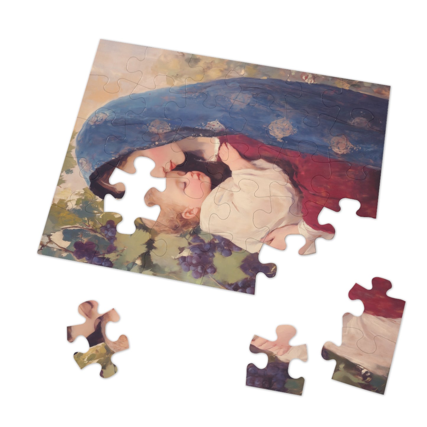 Our Lady of the Grapes / Out Lady of the Harvest - Puzzle & Keepsake Tin - Religious Jigsaw Puzzle (30, 110, 252, 500,1000-Piece)