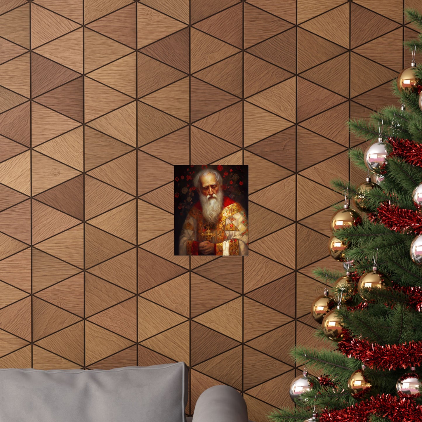 Saint Nicholas Print - Sanctified Souls Print - Multiple Sizes - Premium Matte Vertical Posters
