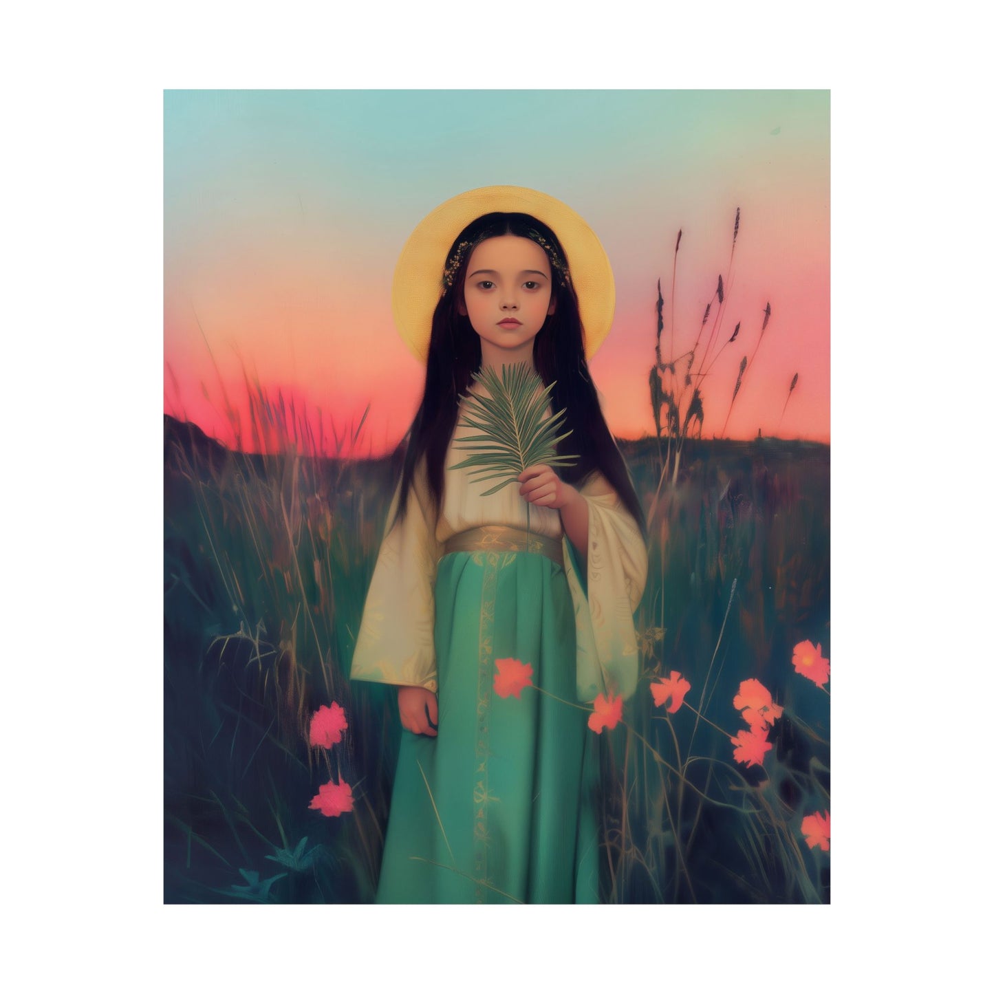 Saint Charity -  Sanctified Souls Print - Multiple Sizes - Premium Posters - Catholic Art - Christian Home - Martyr Saint