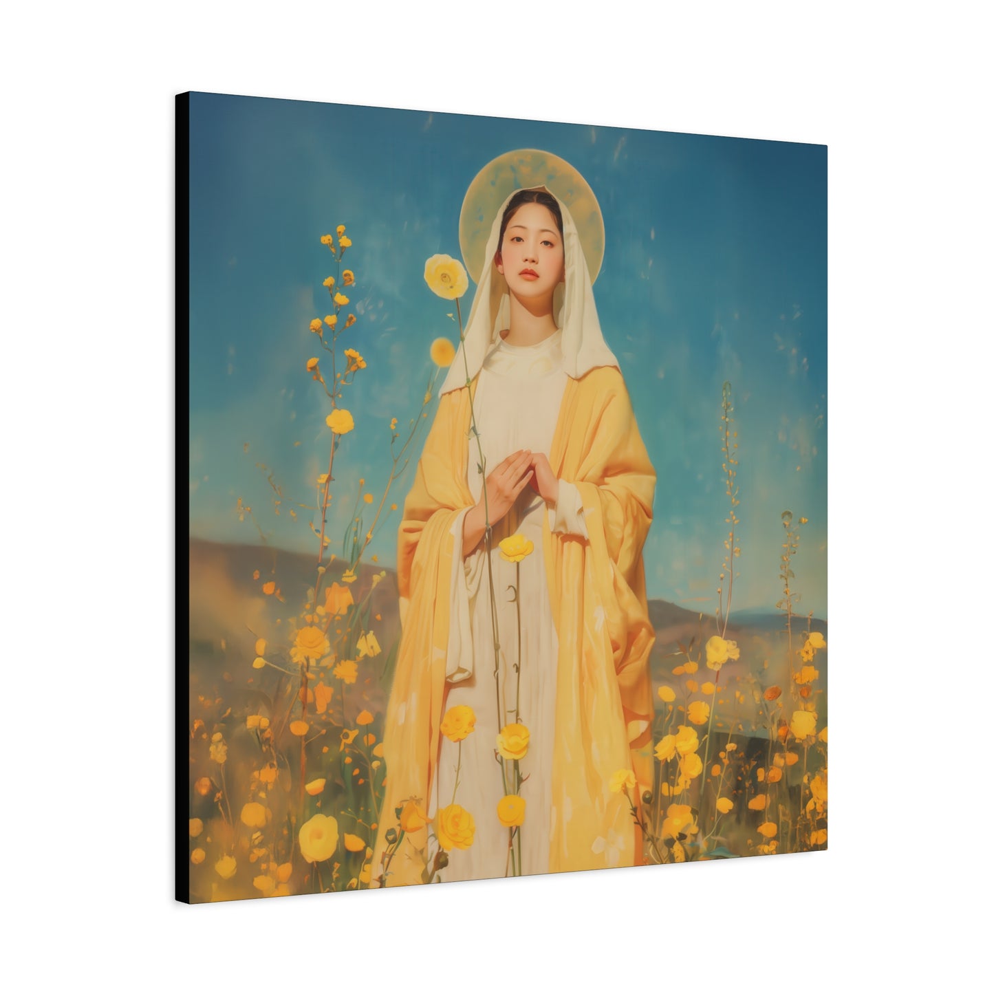 Saint Agatha Lin - Gallery Wrapped Canvas - Print - Religious Art for your Home - Catholic Art