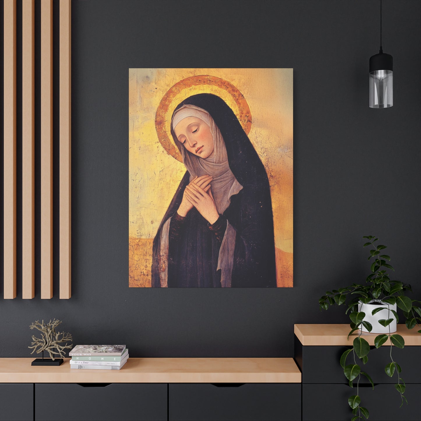 Saint Syncletica of Alexandria - Desert Mother - Gallery Wrapped Canvas - Print - Religious Art for your Home - Catholic