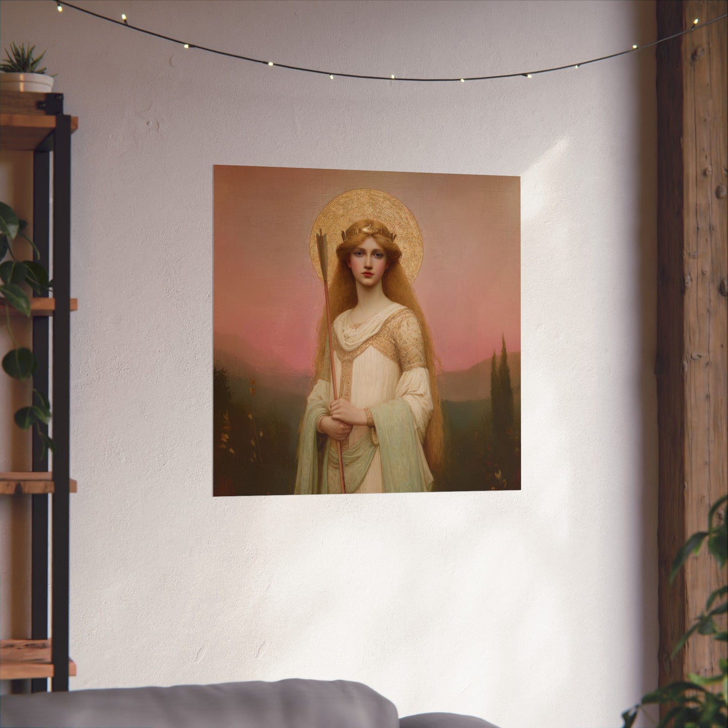 Saint Ursula -  Catholic Art - Multiple Sizes - Premium Posters - Catholic Art - Christian Home - Catholic Saint Art