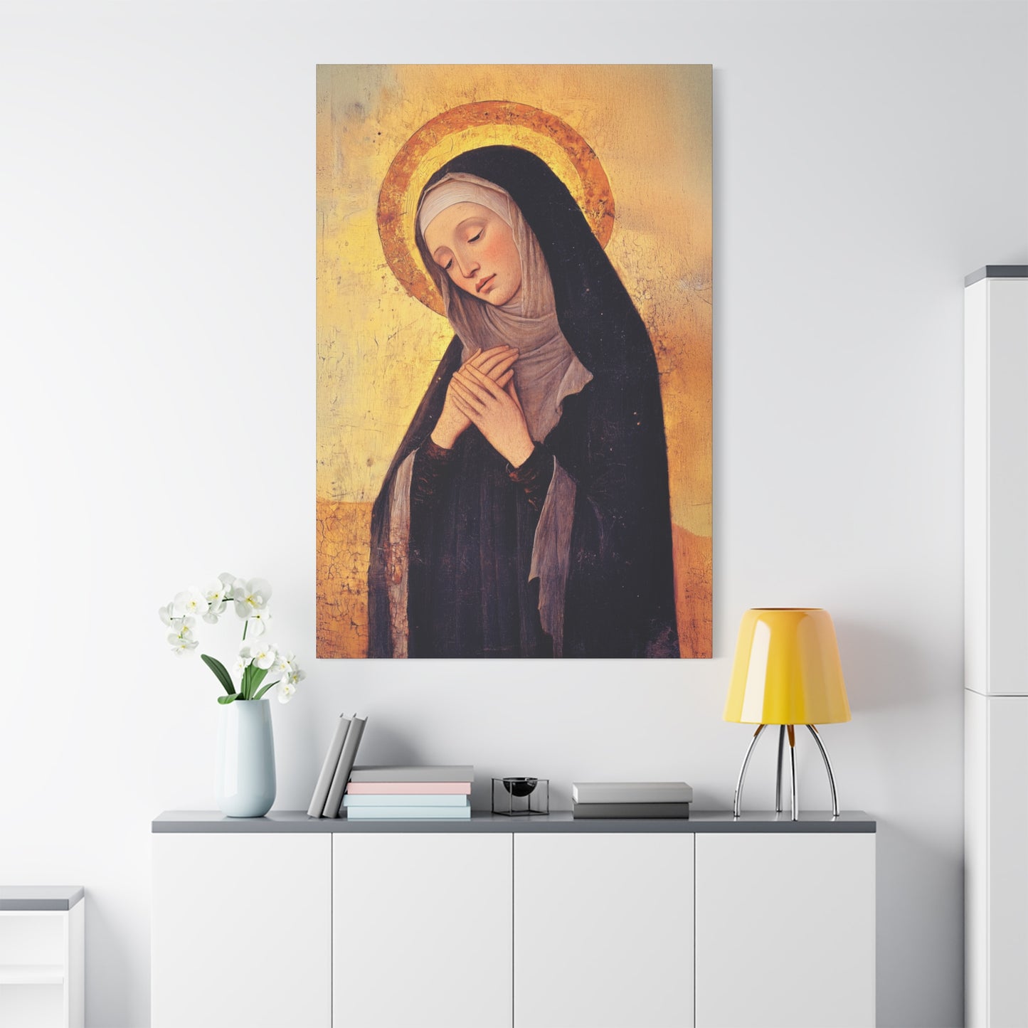 Saint Syncletica of Alexandria - Desert Mother - Gallery Wrapped Canvas - Print - Religious Art for your Home - Catholic