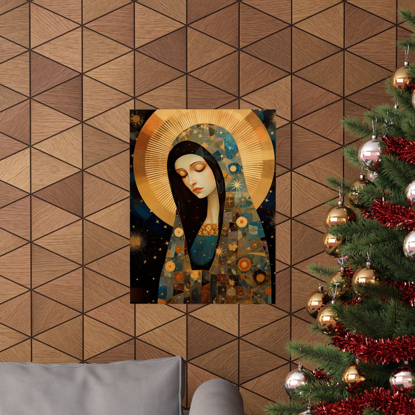 The Beloved Mother: Mary in Portrait - Sanctified Souls Print - Multiple Sizes - Premium Matte Vertical Posters