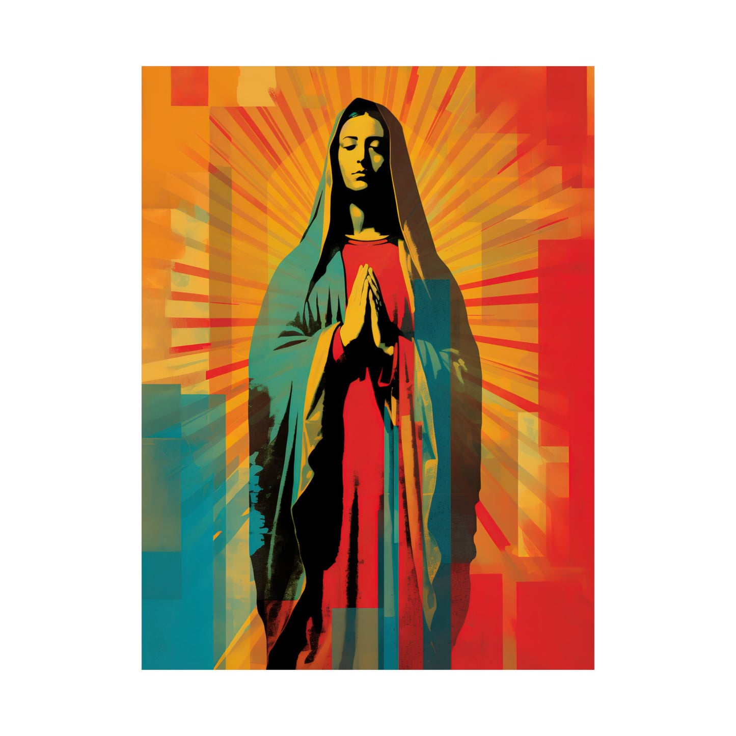 Our Lady of Guadalupe's Radiance  - Sanctified Souls Print - Multiple Sizes - Premium Matte Vertical Posters - Virgin Mary