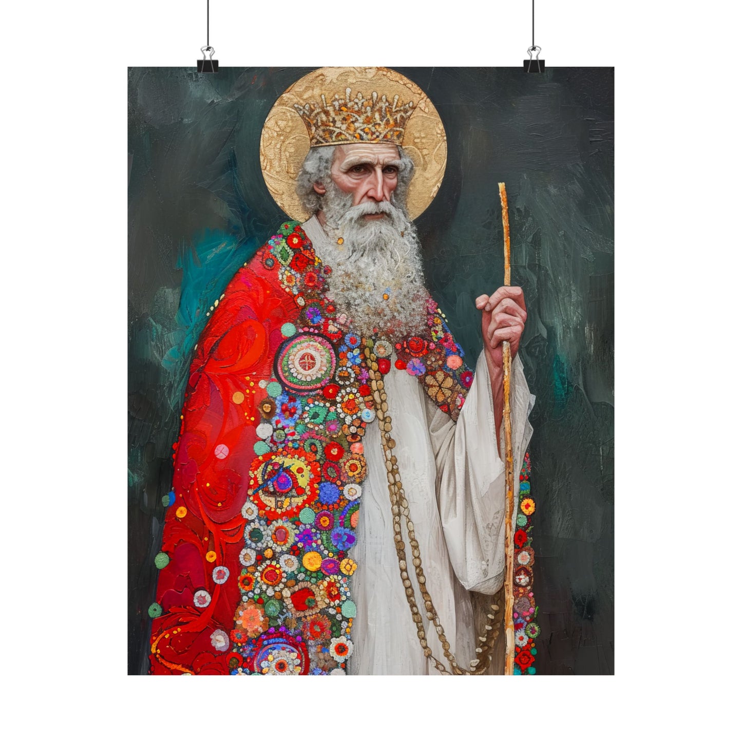 Saint Richard the Pilgrim / Richard of Wessex - Sanctified Souls Print - Multiple Sizes - Premium Matte Vertical Posters