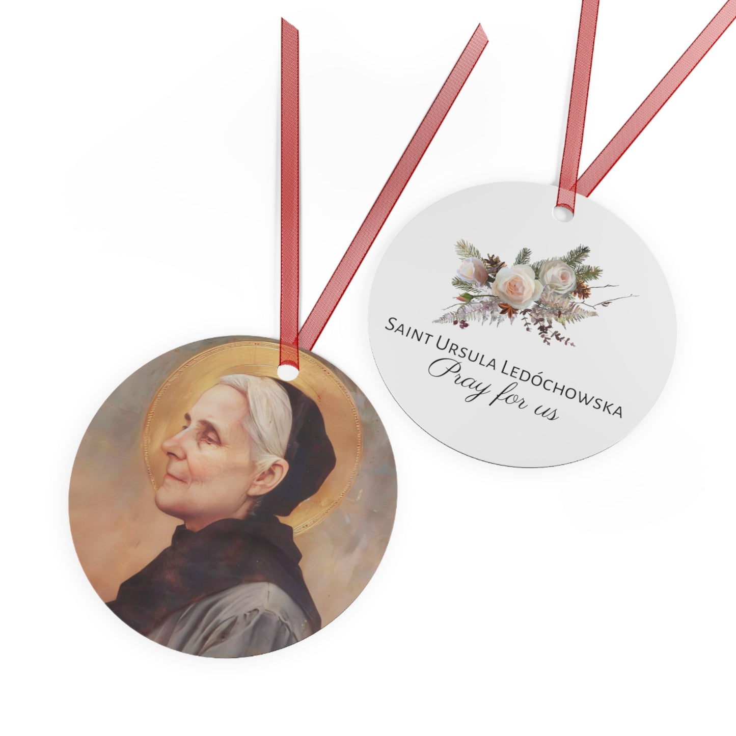 Saint Ursula Ledochowska - Catholic Saint Art - Metal Ornament - Religious Holiday Christmas Ornament and Keepsake