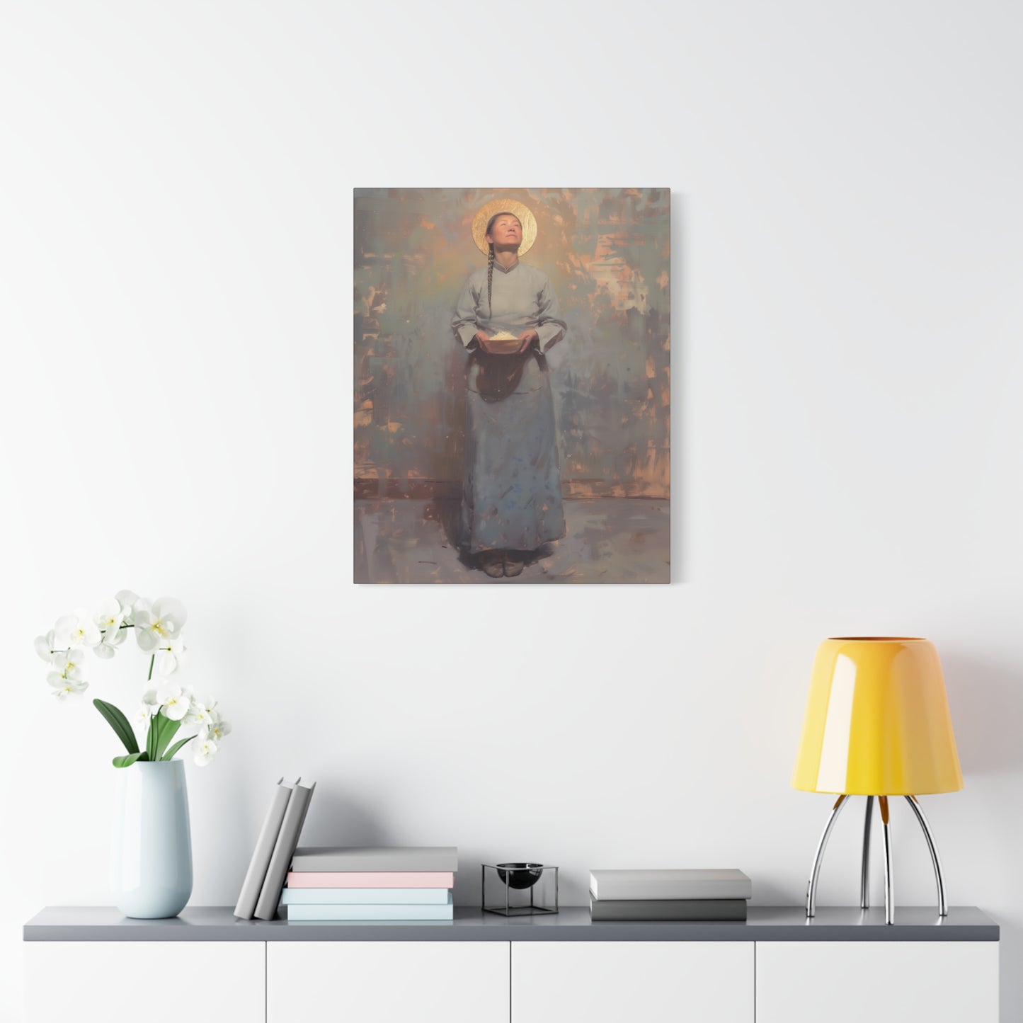 Saint Martha Wang - Chinese Martyr Saint  - Gallery Wrapped Canvas - Print - Religious Art for your Home - Catholic Art