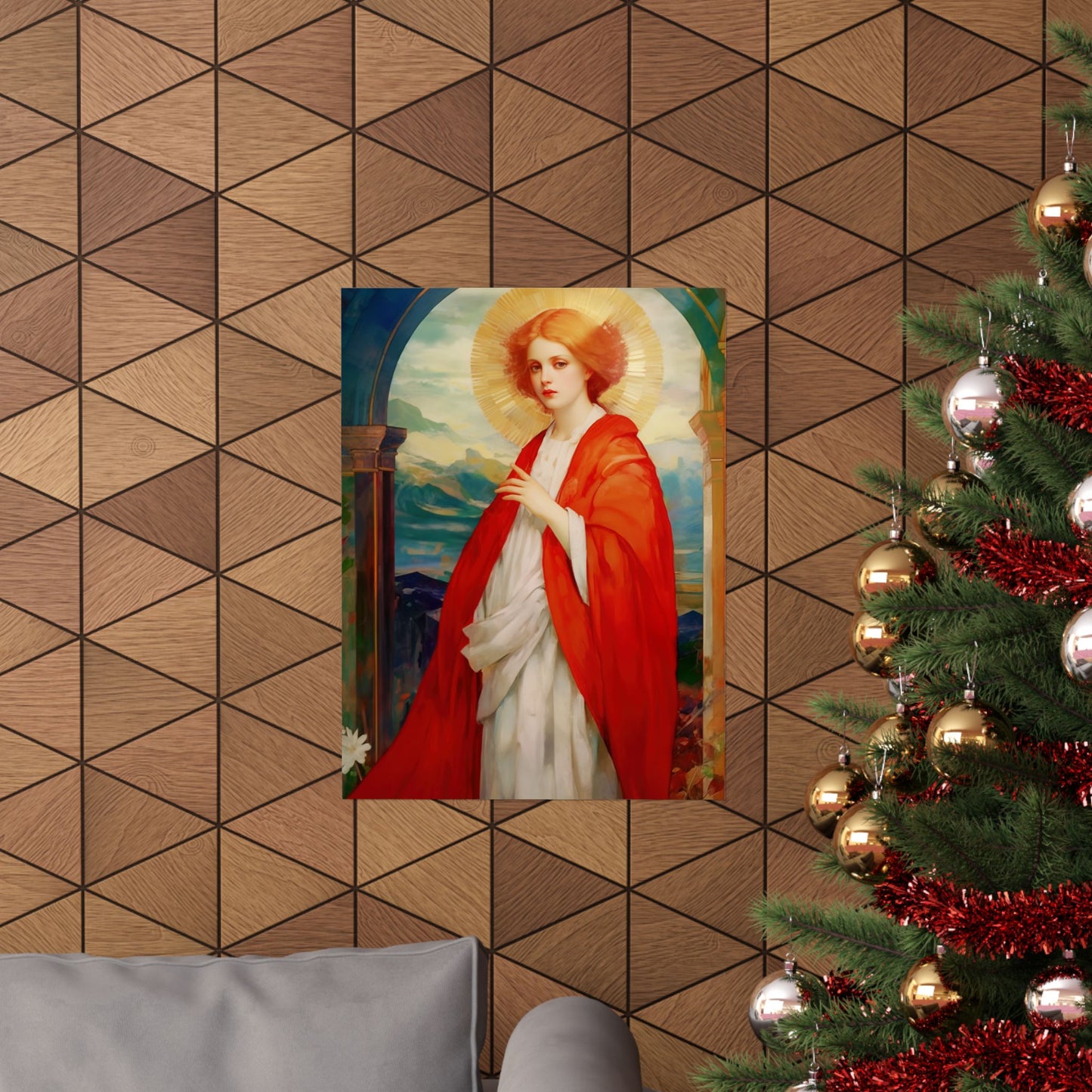 Saint Bibiana - Sanctified Souls Print - Multiple Sizes - Premium Matte Vertical Posters