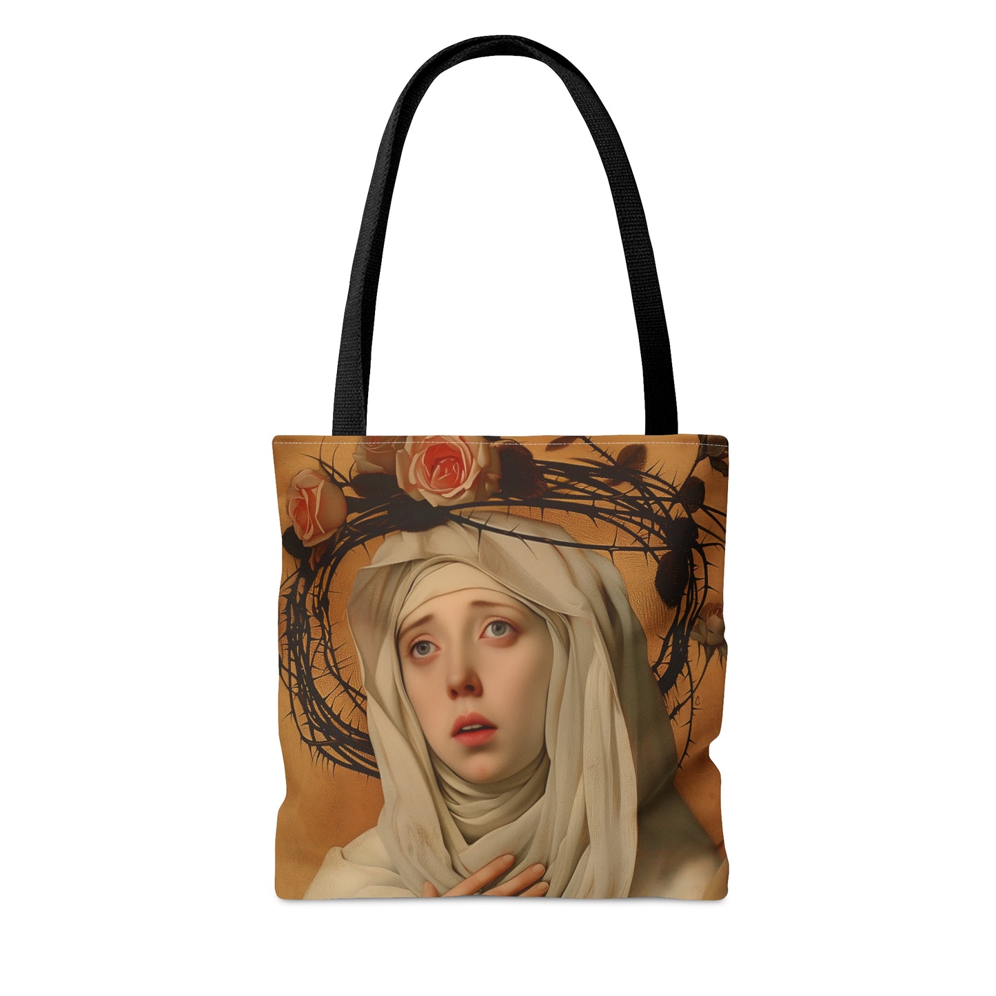 Saint Catherine de Ricci Tote Bag - Large Medium Small Faith Art Bag - Catholic Faith Art purse - Double Sided