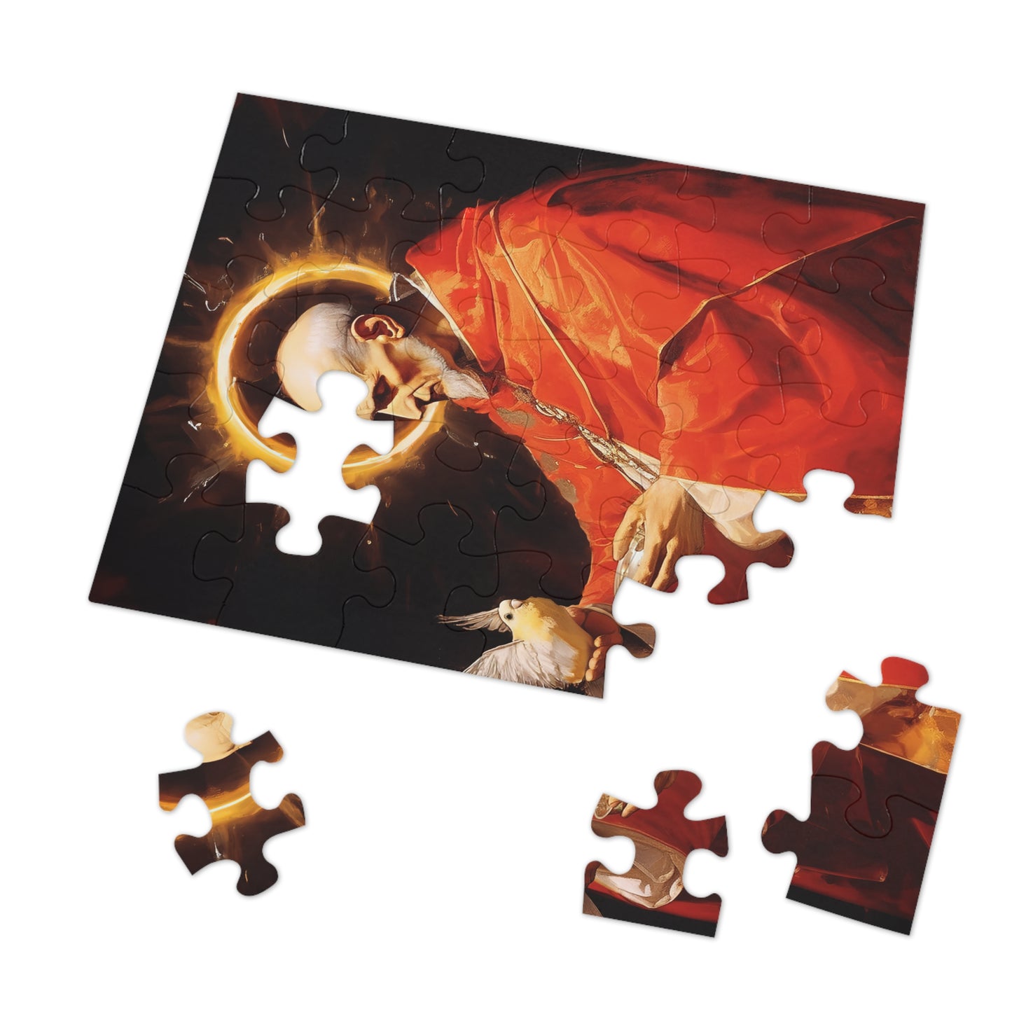 Saint Pope Gregory - Puzzle and Keepsake Tin - Religious Jigsaw Puzzle (30, 110, 252, 500,1000-Piece) - Religious Puzzle