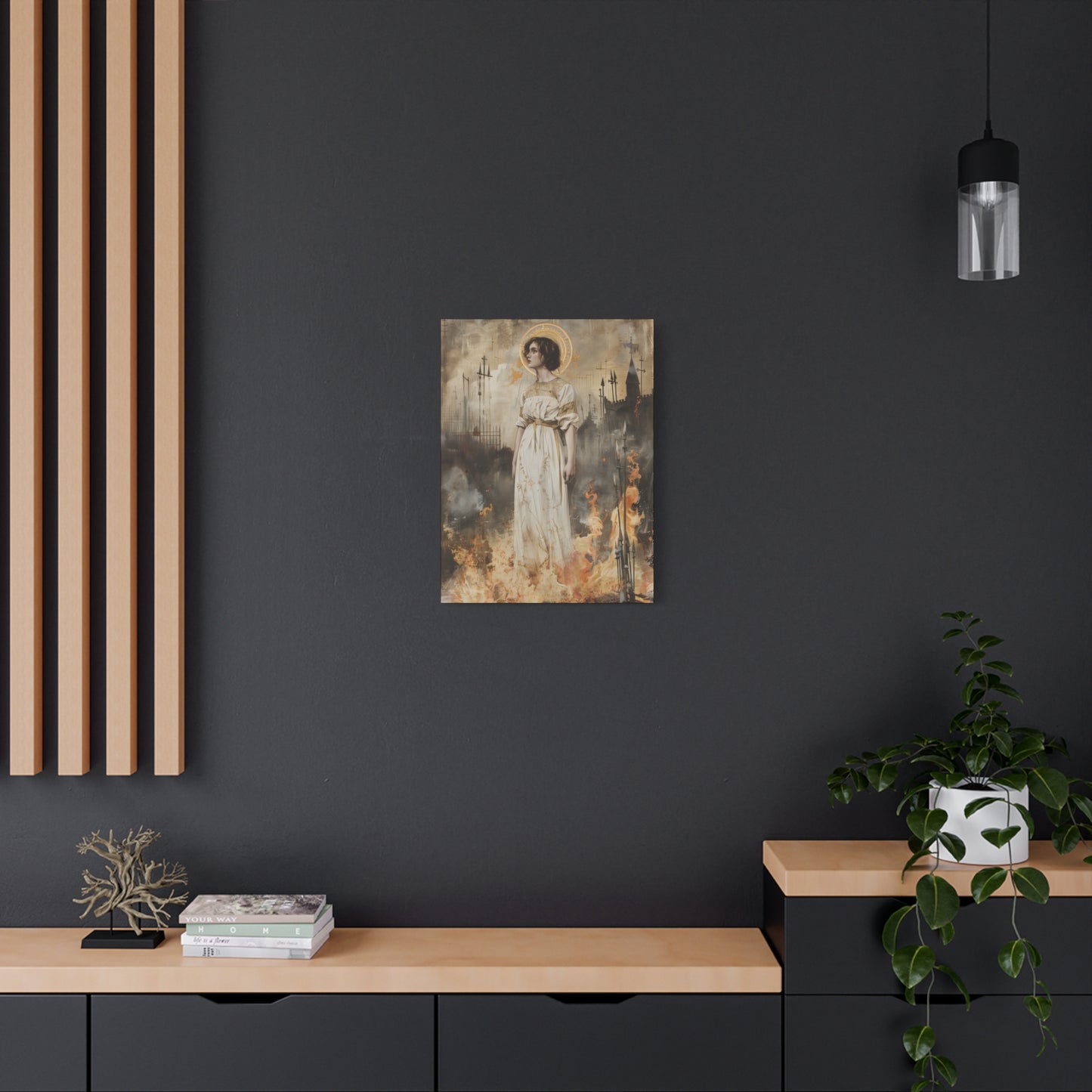 Saint Joan of Arc - Museum Wrapped Canvas - Sanctified Souls Print - Religious Art for your Home