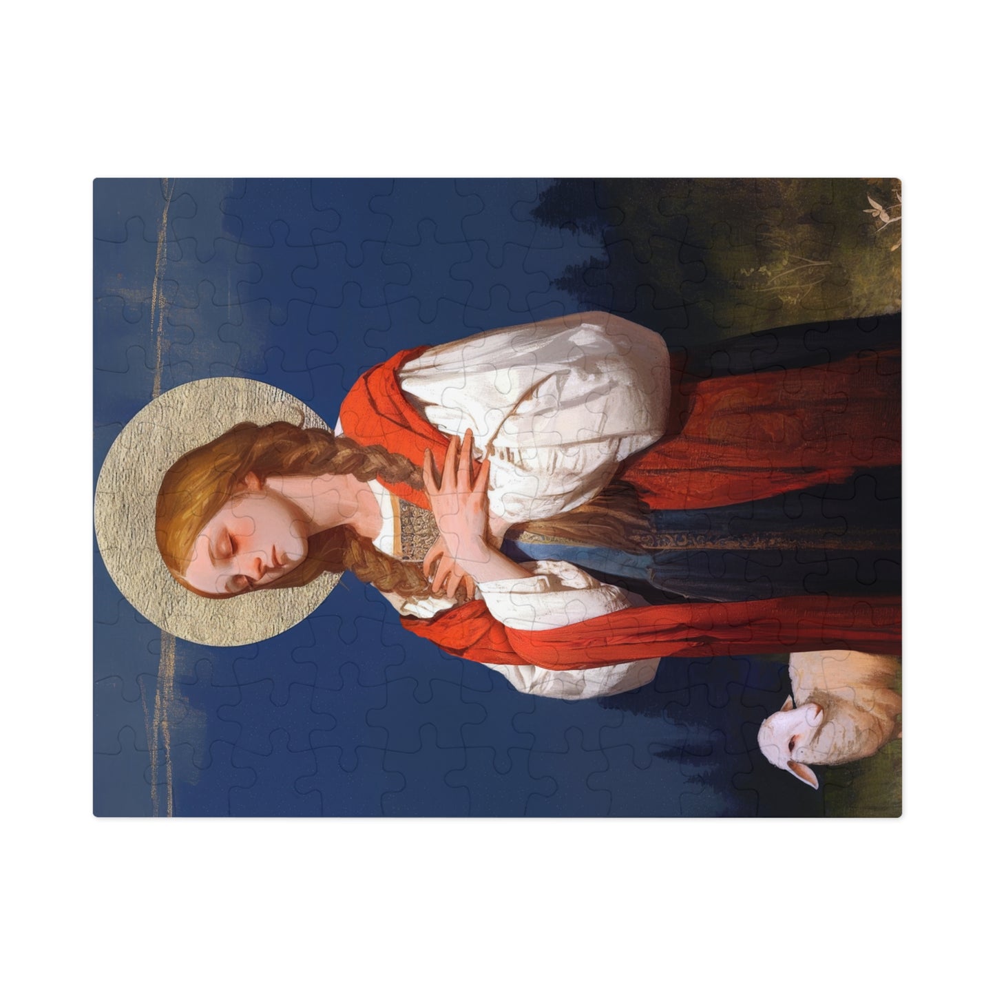 Saint Genevieve - Puzzle & Keepsake Tin - Religious Jigsaw Puzzle (30, 110, 252, 500,1000-Piece)