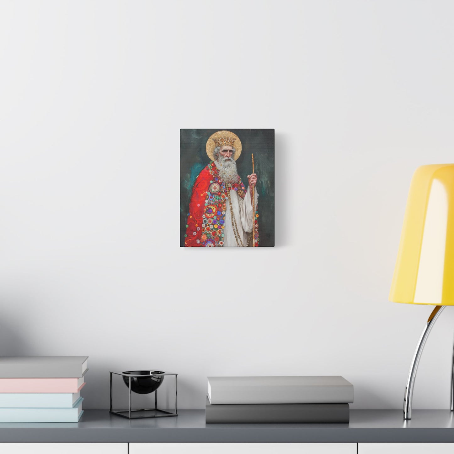Saint Richard the Pilgrim / Richard of Wessex - Museum Wrapped Canvas - Sanctified Souls Print - Religious Art for your Home