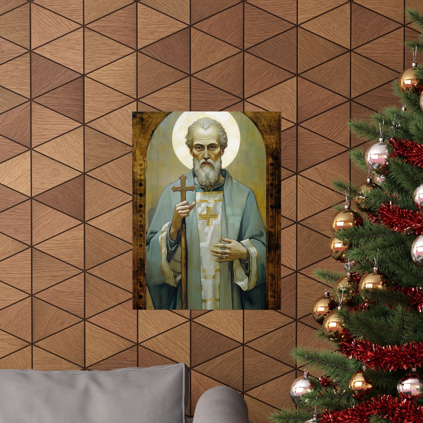 Saint Peter Chrysologus Print - Sanctified Souls Print - Multiple Sizes - Premium Matte Vertical Posters