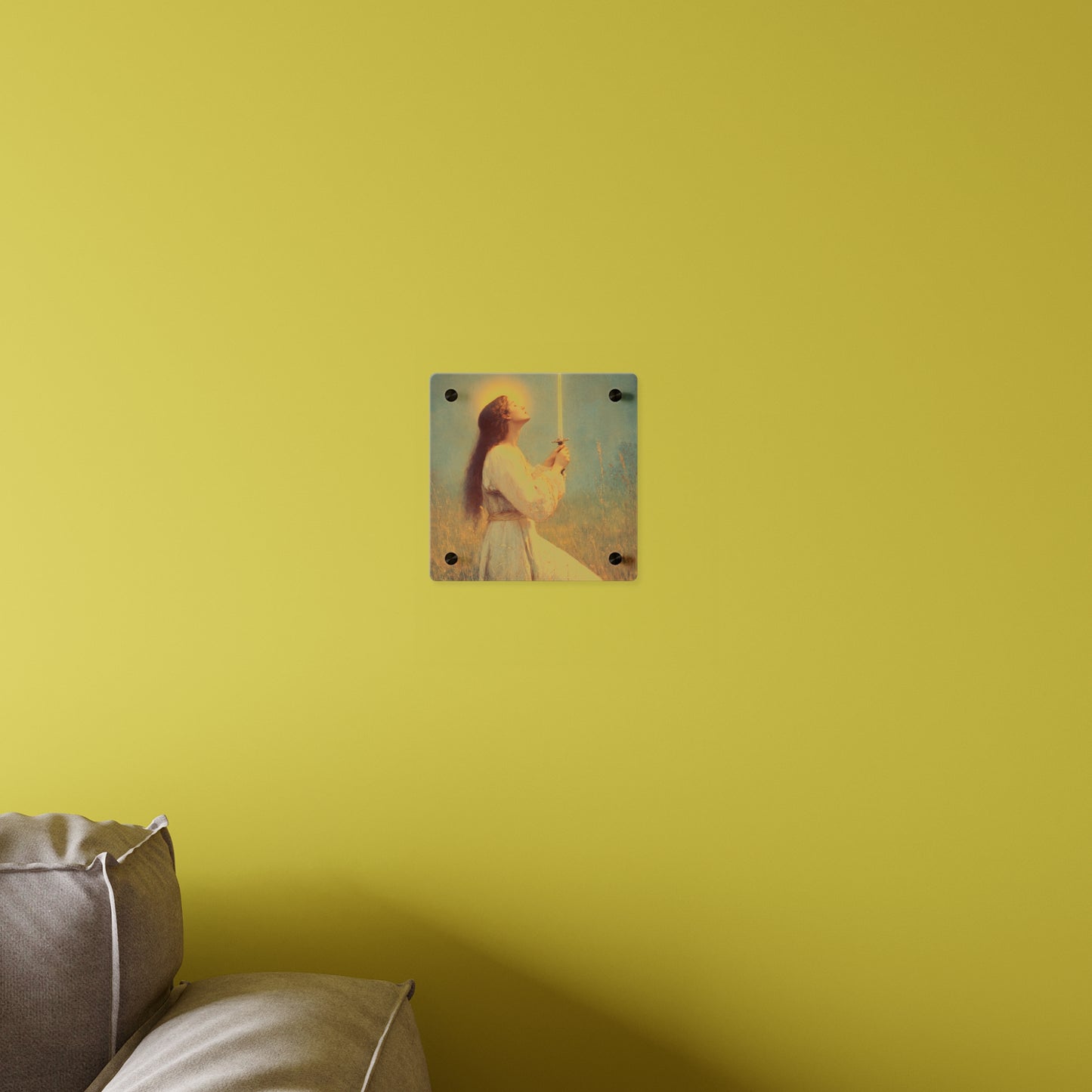 Saint Joan of Arc Wall Art Panel - Ready to Hang Acrylic Print - Catholic Saint Art - Patron Saint Print - No Frame needed