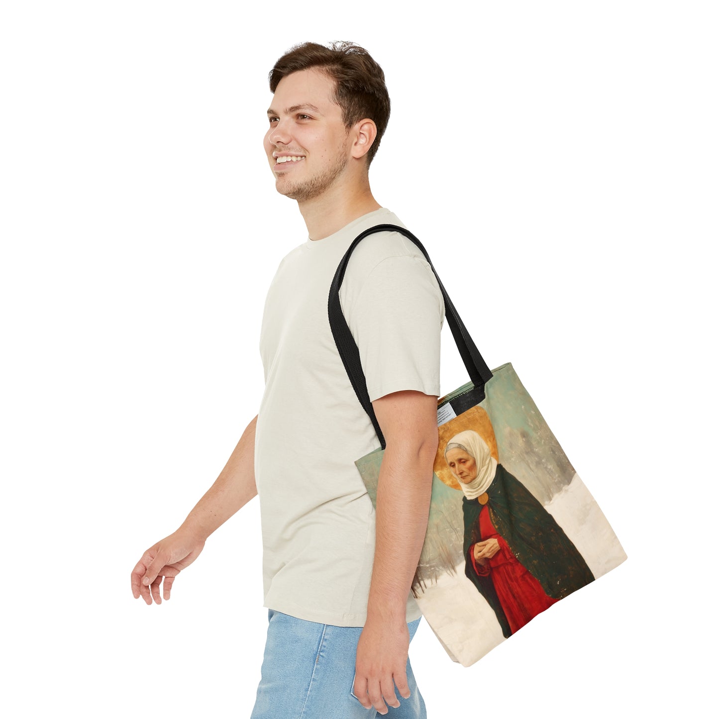 Saint Xenia - Russian Saint Art - Tote Bag - Large Medium Small Faith Art Bag - Catholic Faith Purse