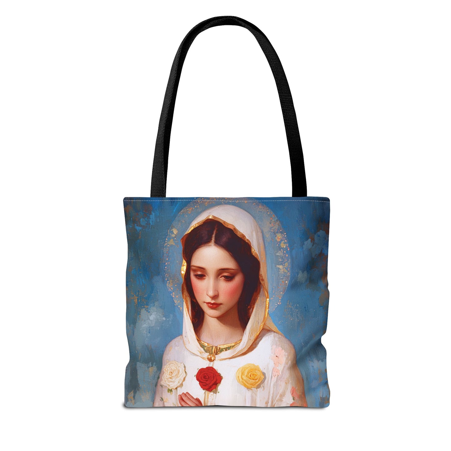 Rosa Mystica - Mystical Rose - Mother Mary - Marian Art - Tote Bag - Large Medium Small Faith Art Bag - Tote Purse