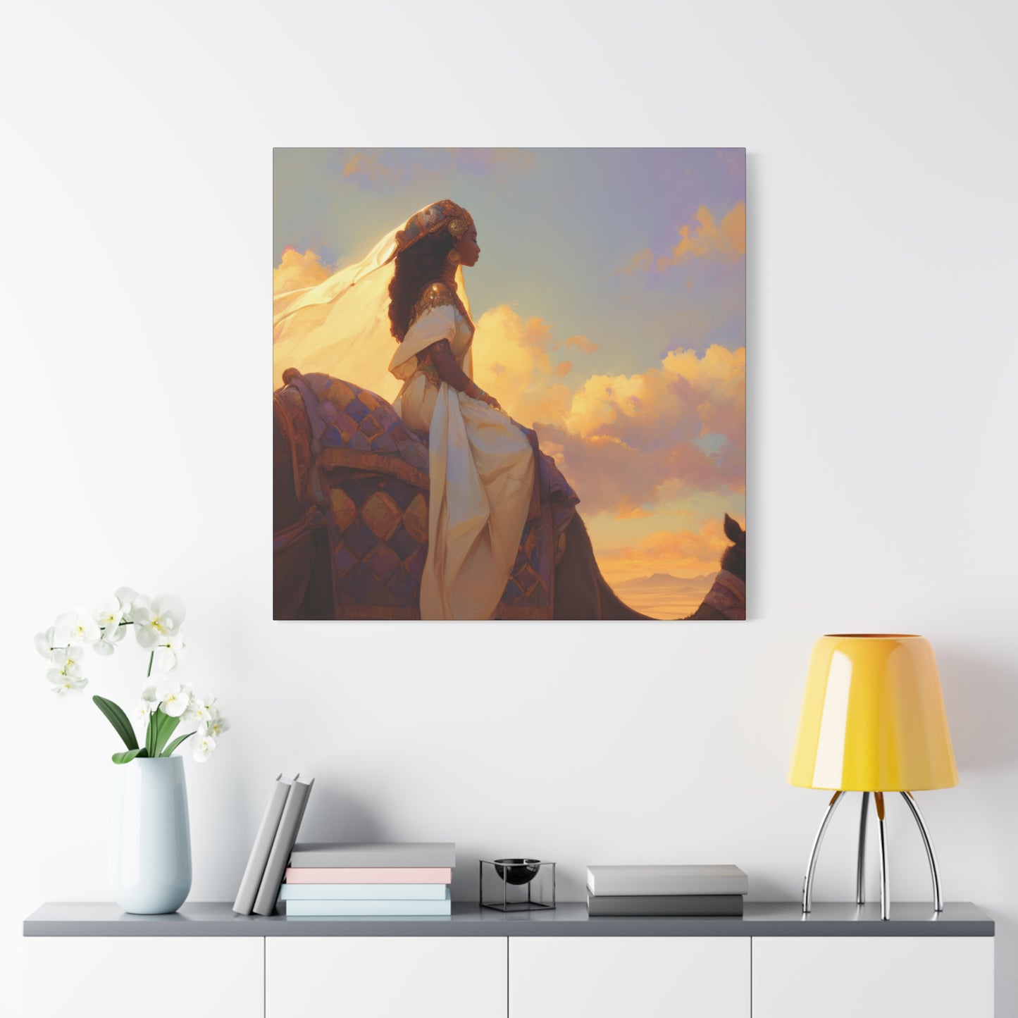 Queen of Sheba - Gallery Wrapped Canvas - Print - Religious Art for your Home - Catholic Art
