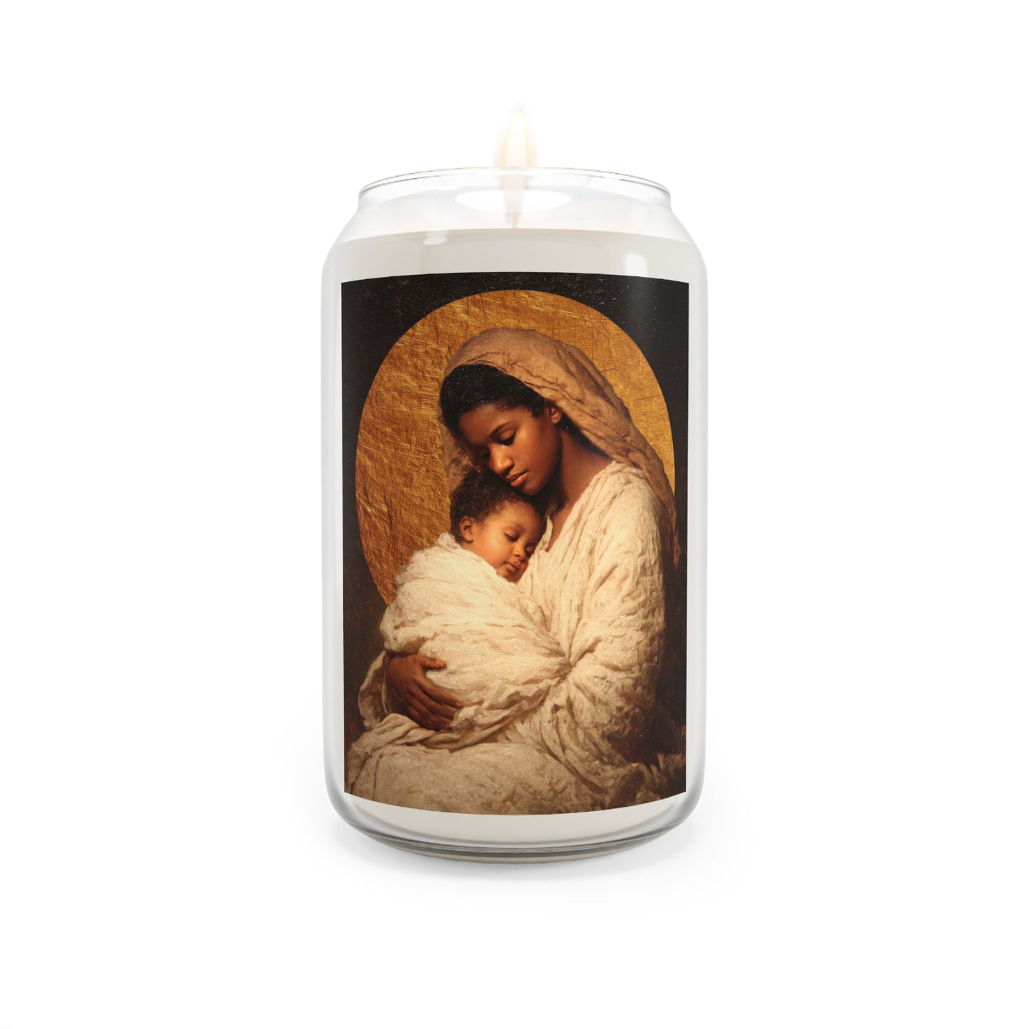 Our Lady of the Manger - Mother Mary and the Christ Child  - Scented Prayer Candle, 13.75oz - Tall Size - Religious Prayer Candle
