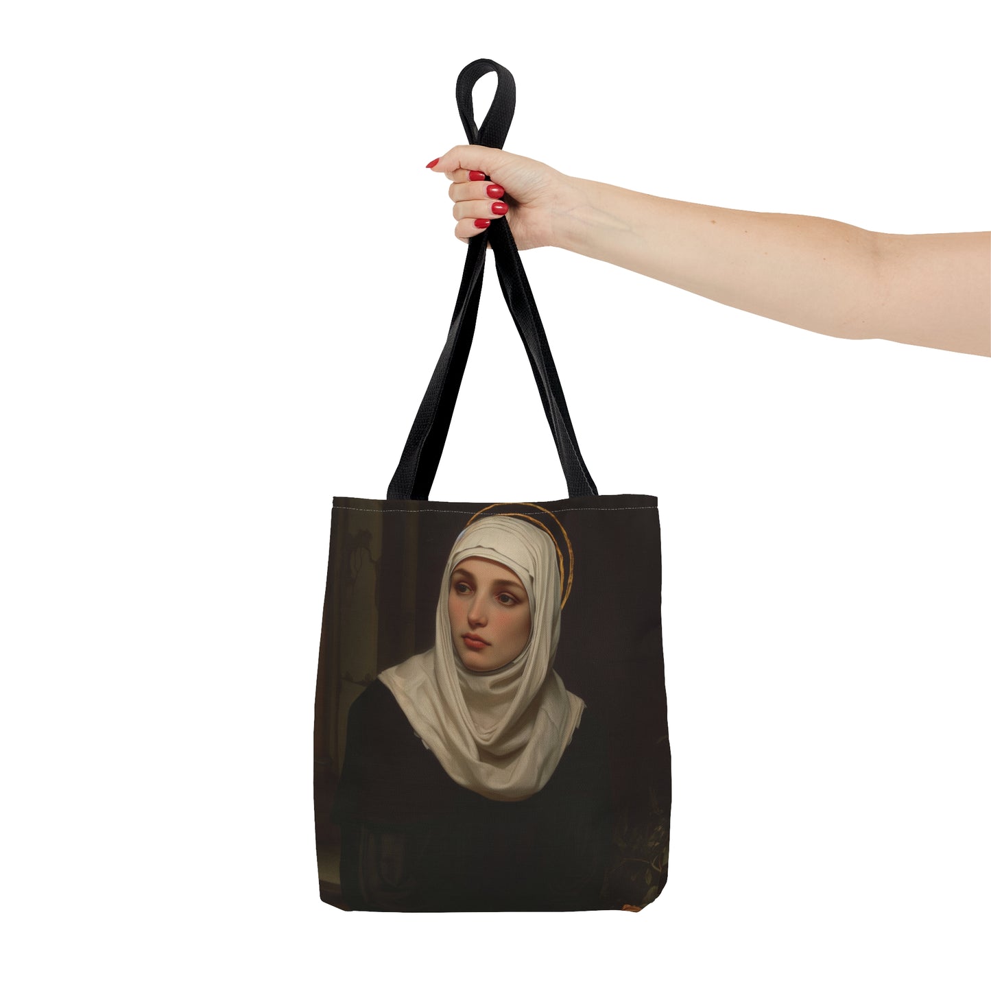 Saint Angela Merici Tote Bag - Purse - Three sizes - Large Medium Small Faith Art Bag - Catholic faith carry-all purse - Double Sided