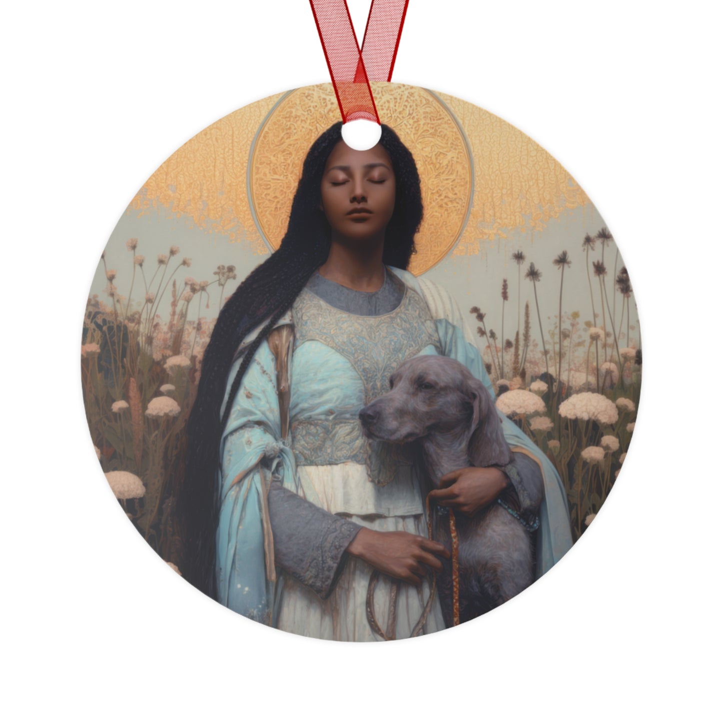 Saint Quiteria - Metal Ornament - Religious Holiday Christmas Ornament and Keepsake