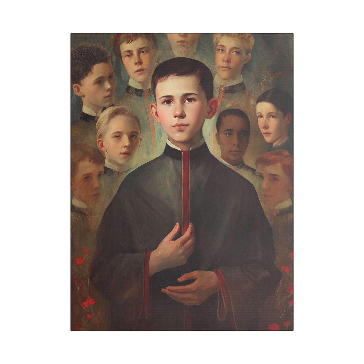 Saint John Berchmans Canvas Print - Multiple Sizes - Catholic Home art - Museum Wrapped Canvas - Sanctified Souls Print