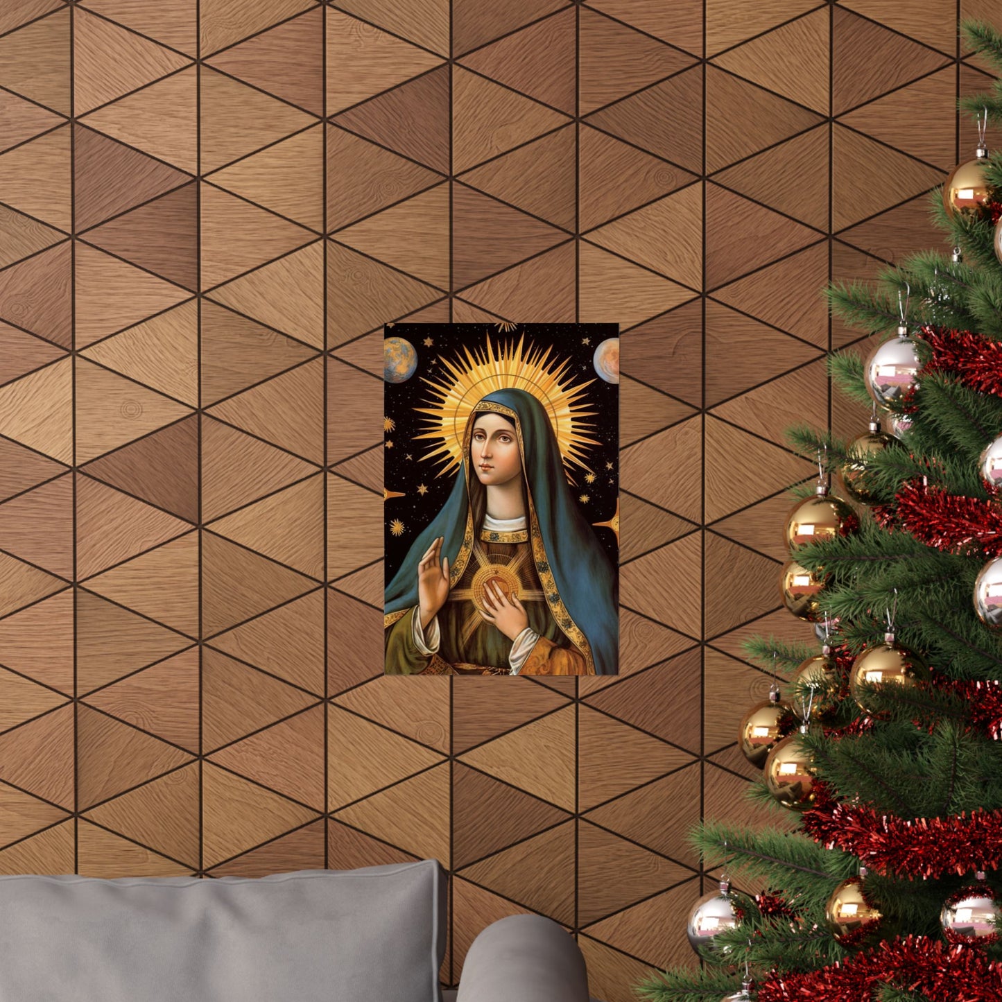 Saint Clare of Assisi - Sanctified Souls Print - Multiple Sizes - Premium Matte Vertical Posters
