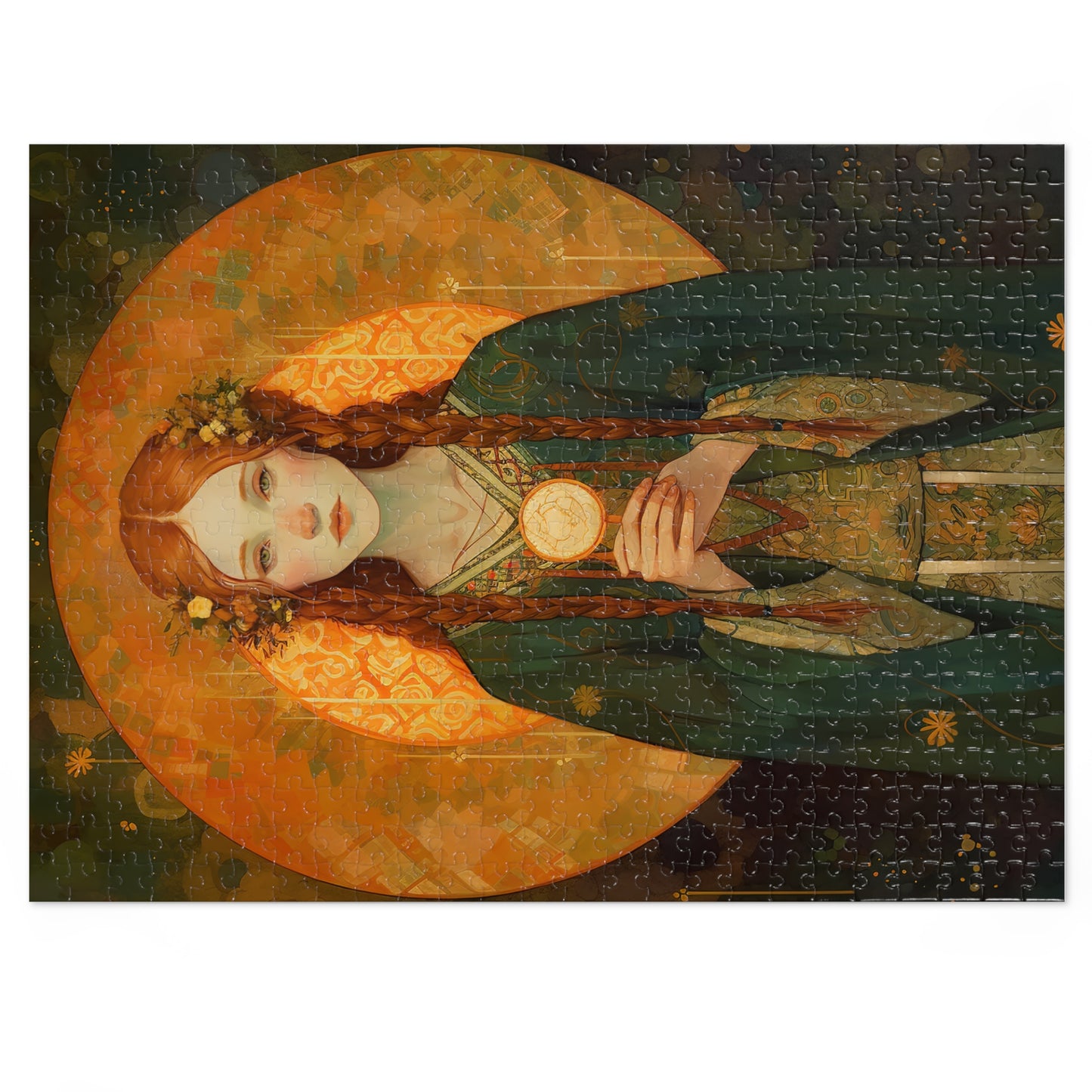 Saint Brigid of Ireland - Puzzle and Keepsake Tin - Religious Jigsaw Puzzle (30, 110, 252, 500,1000-Piece) - Religious Puzzle