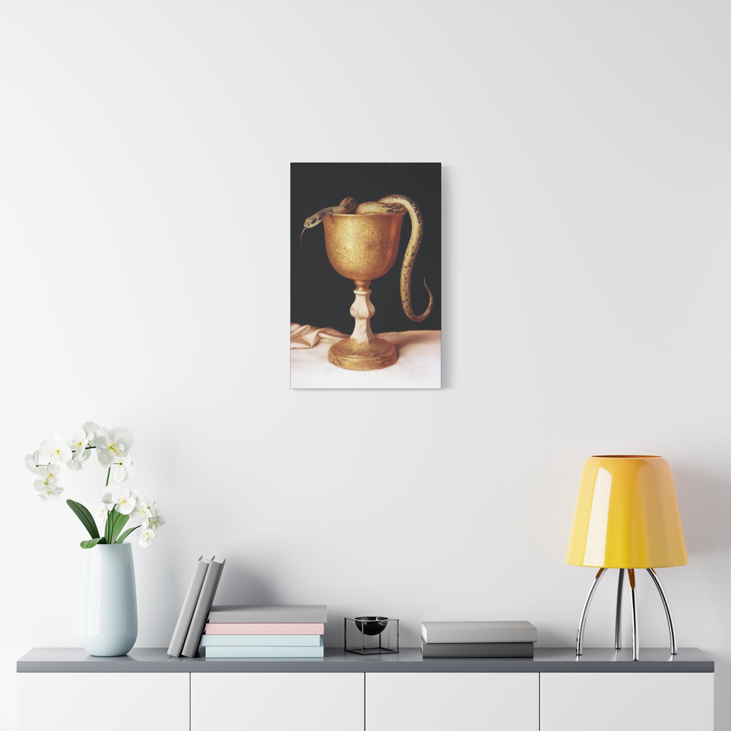Saint John's Chalice - Gallery Wrapped Canvas - Print - Religious Art for your Home - Catholic