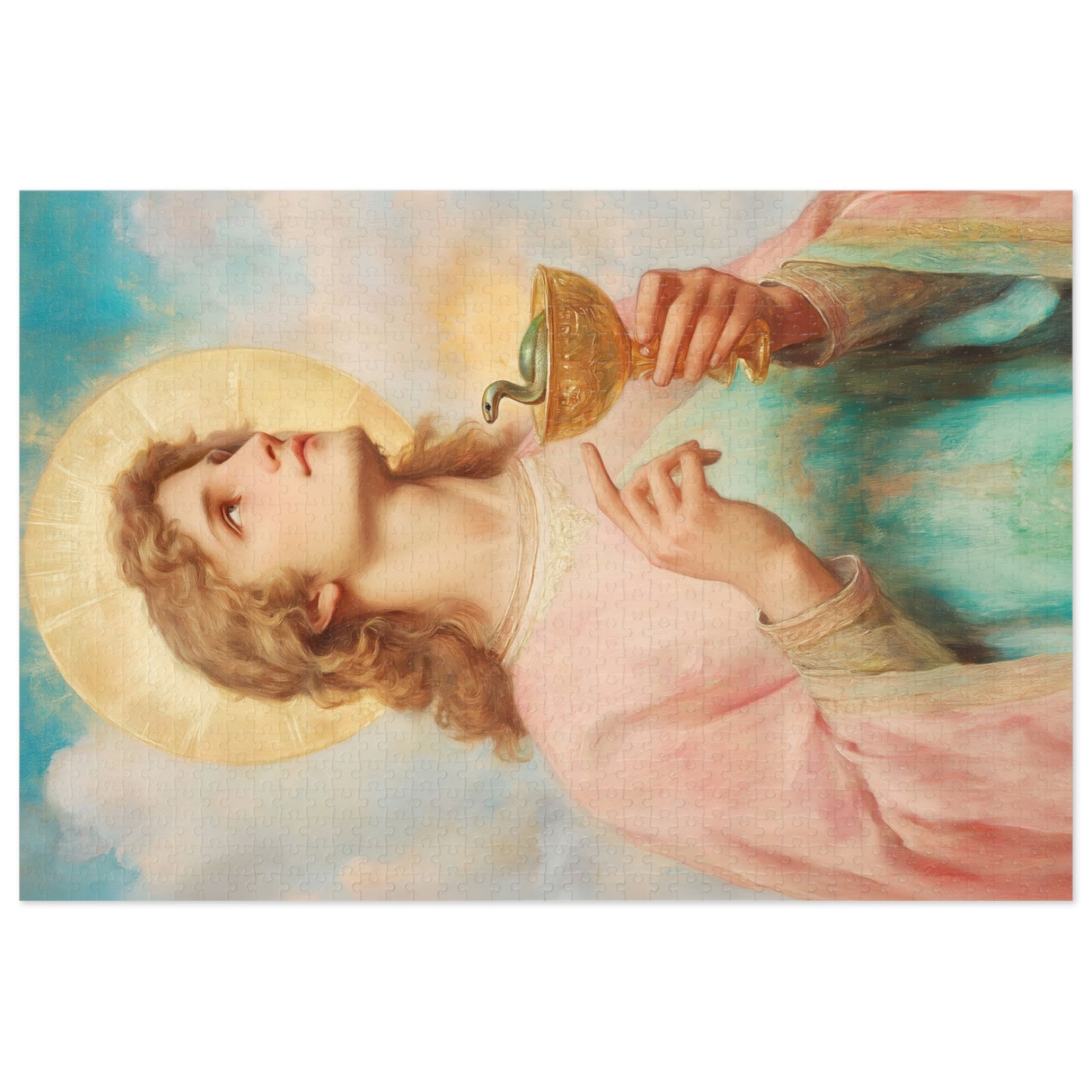 Saint John the Apostle - Puzzle and Keepsake Tin - Religious Jigsaw Puzzle (30, 110, 252, 500,1000-Piece) - Religious Puzzle