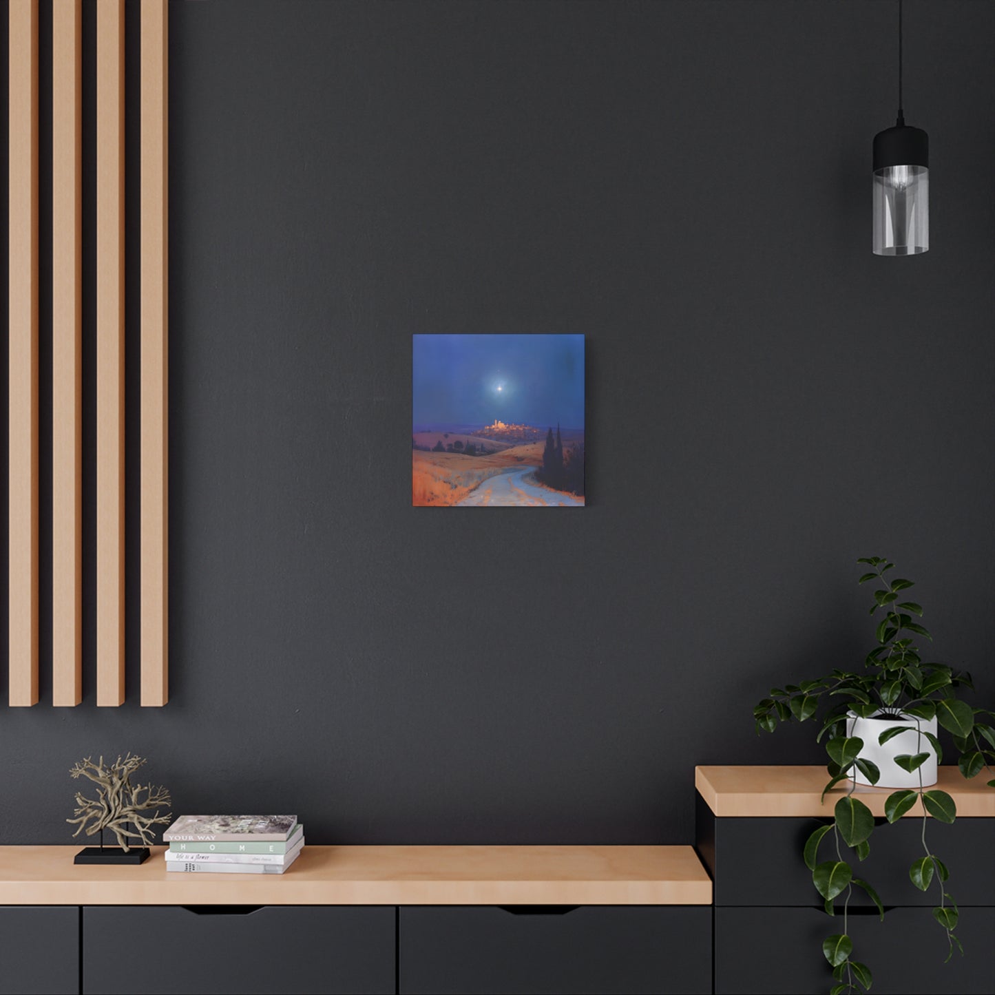 Bethlehem Wrapped in the Light of His Coming - Gallery Wrapped Canvas - Print - Religious Art for your Home - Catholic