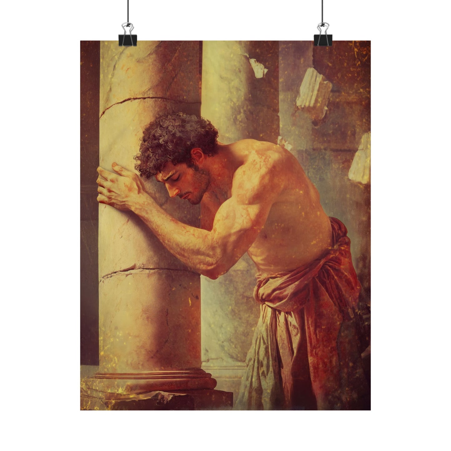 Samson - Sanctified Souls Print - Multiple Sizes - Premium Matte Vertical Posters - Catholic Christian Home Decor Art