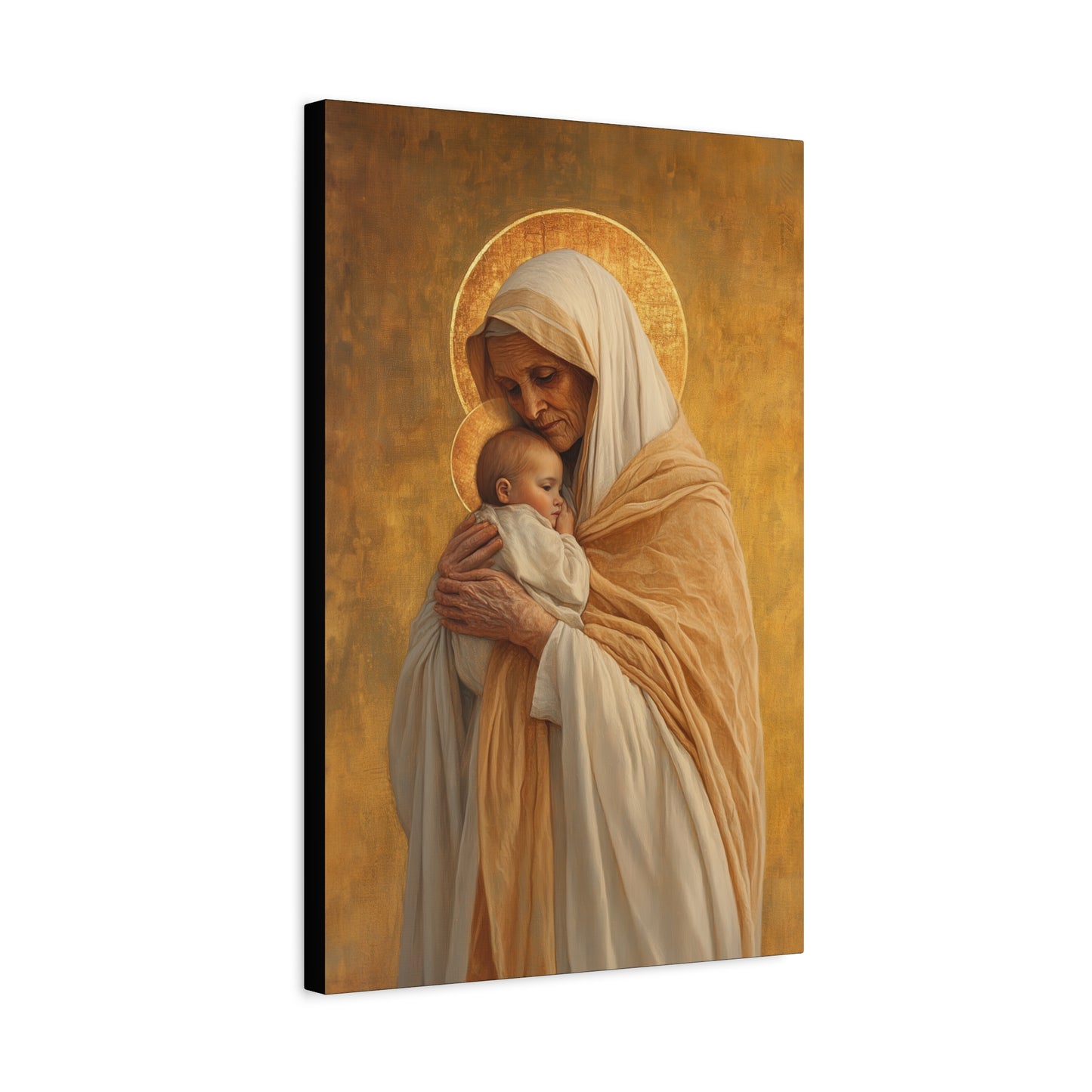 Saint Anna the Prophetess - Museum Wrapped Canvas - Print - Religious Art for your Home - Christian print - Prayer Room Art - Catholic