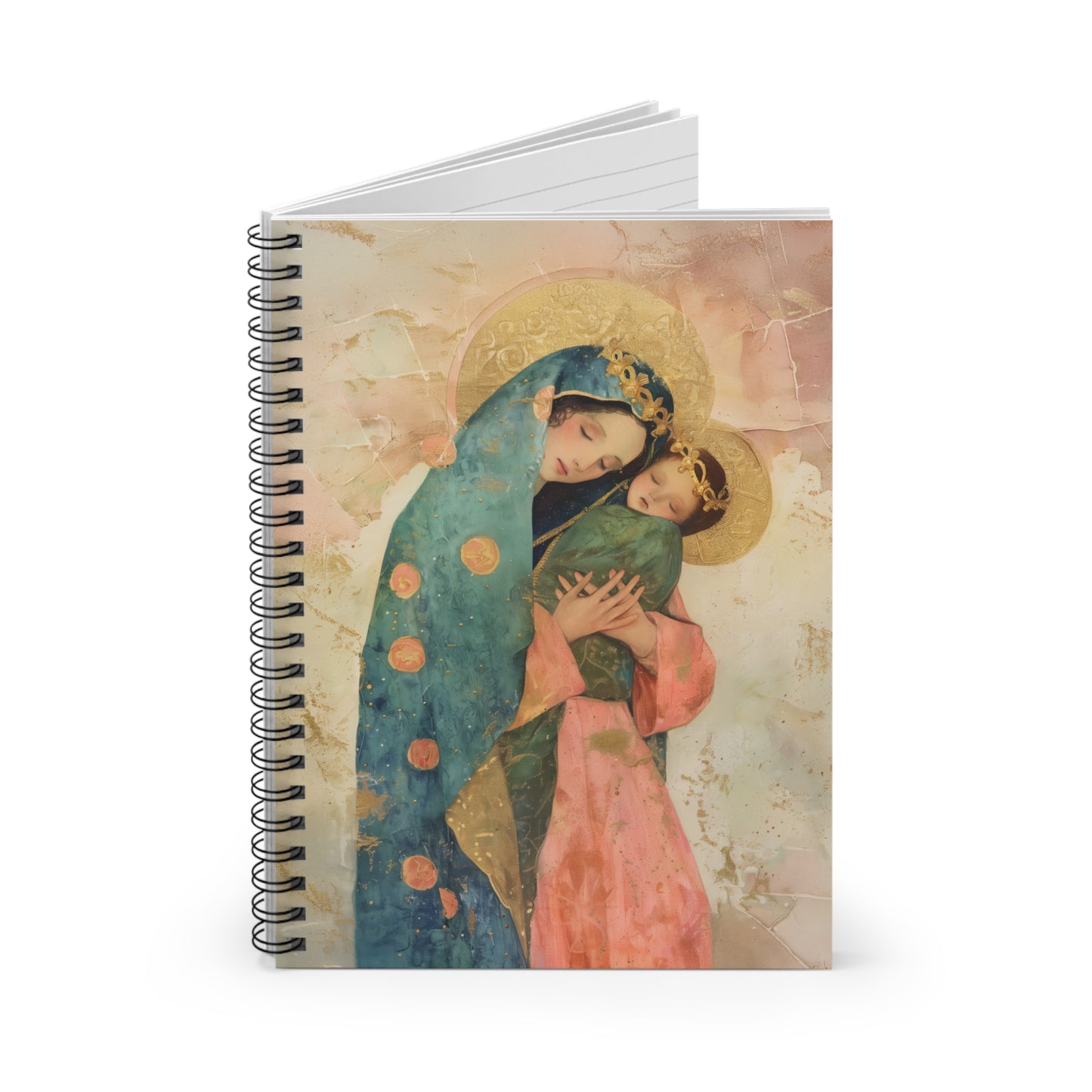 The Sweet Advocate of Souls - Mary, Help of Christians - Sanctified Souls Art - Religious Based Notebook - Spiral Notebook - Ruled Line