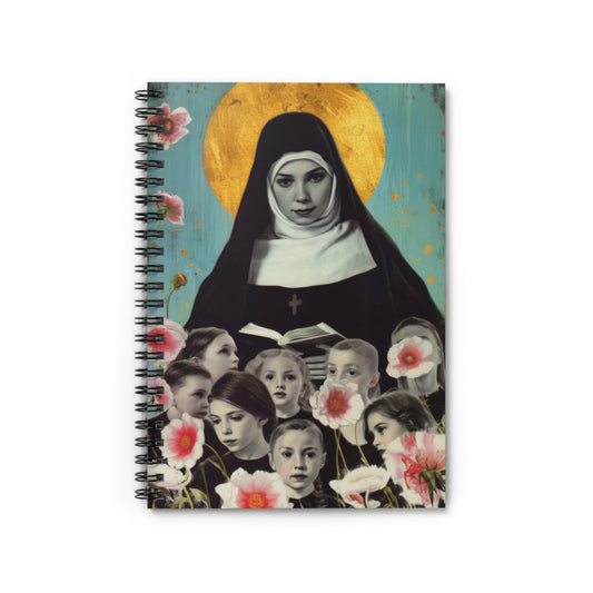 Saint Joan de Lestonnac - Sanctified Souls Art - Religious Based Notebook - Spiral Notebook - Ruled Line