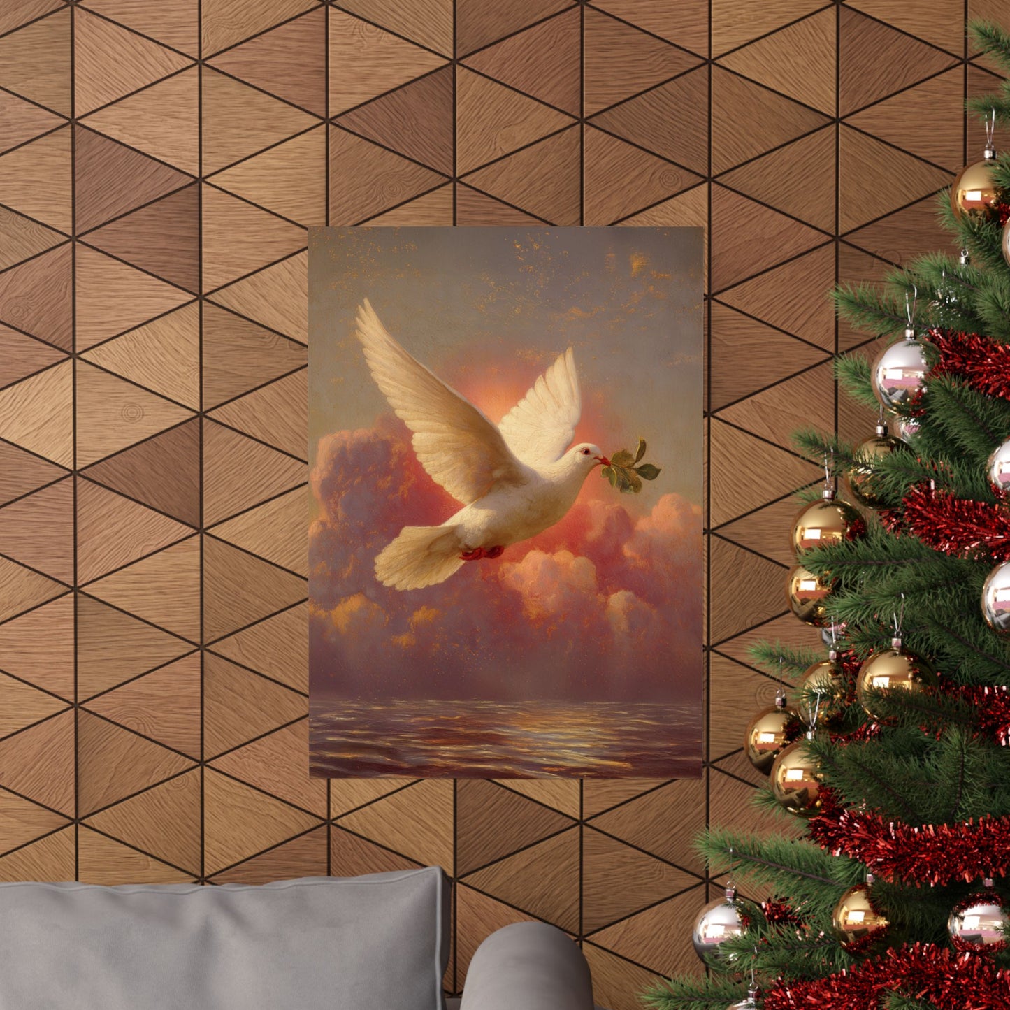The Spirit Who Restored the Horizon - Holy Spirit - The Dove - Sanctified Souls Print - Multiple Sizes - Premium Matte Vertical Posters