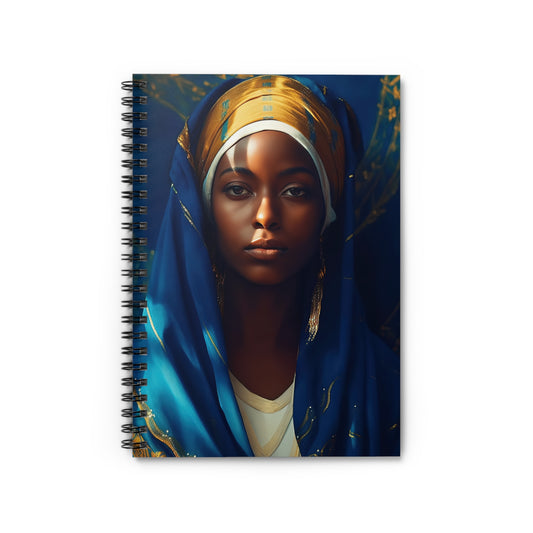 Mary the Blessed Virgin Journal - Sanctified Souls Art - Religious Based Notebook - Spiral Notebook - Ruled Line - Mother Mary