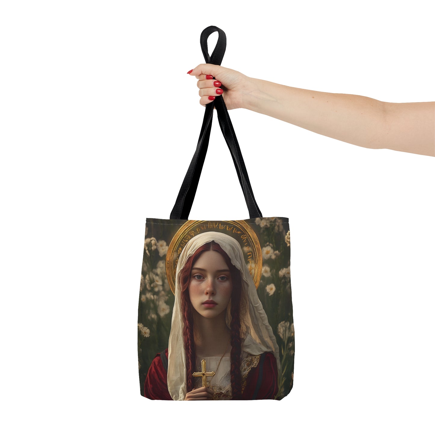 Saint Hilaria - Tote Bag - Large Medium Small Faith Art Bag - Catholic Faith Purse