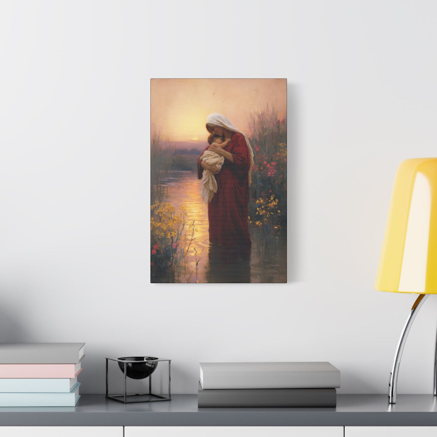 Saint Elizabeth, Mother to John the Baptist -  Museum Wrapped Canvas Print - Multiple Sizes - Catholic Home art Matte Canvas