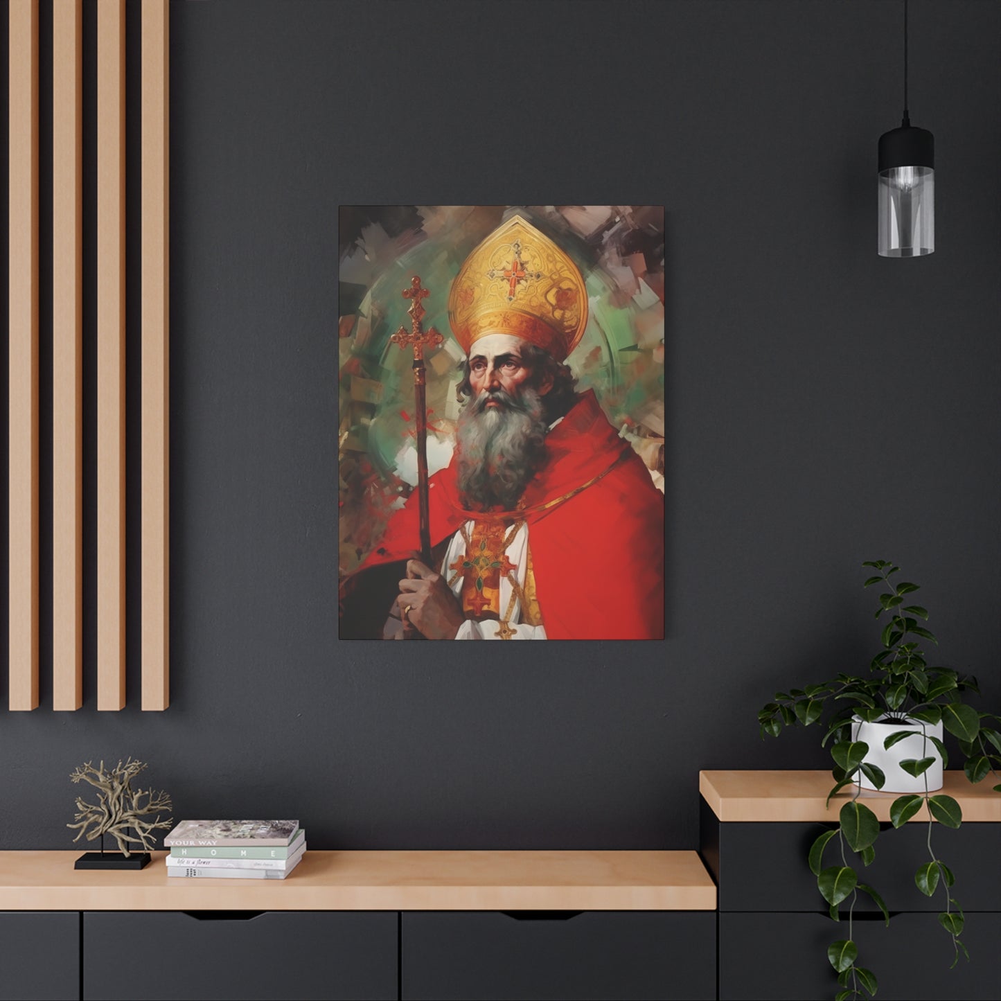 Saint Eusebius of Vercelli Canvas Print - Multiple Sizes - Catholic Home art - Museum Wrapped Canvas - Sanctified Souls Print