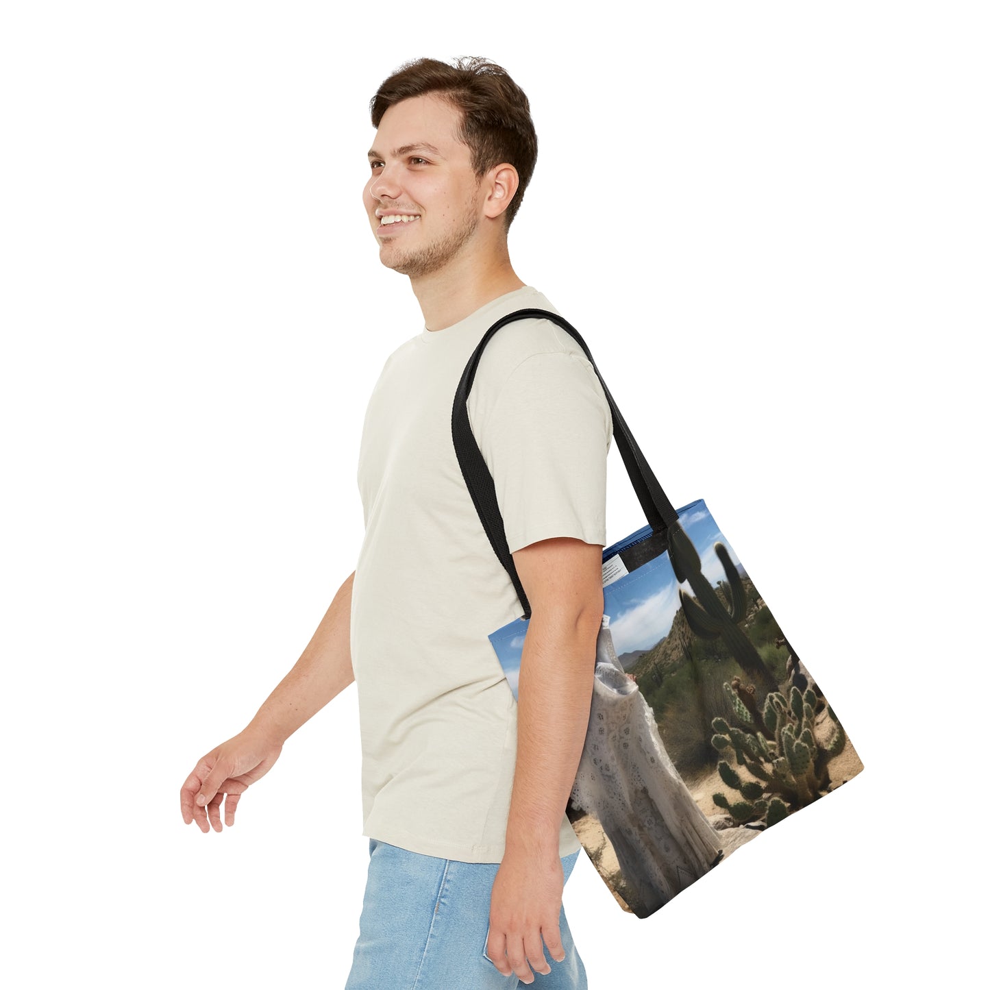 Saint Amma Sarah of the Desert Tote Bag - Catholic faith inspired carry-all purse - day to day bag - Desert Mothers Series