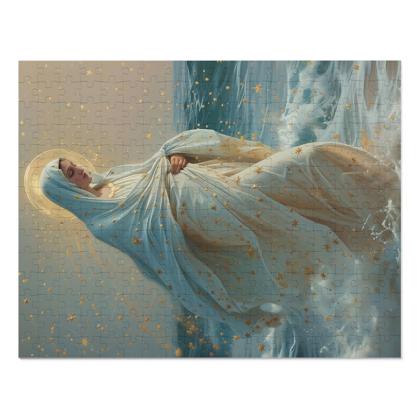 Guiding Light - Our Lady, Star of the Sea - Puzzle & Keepsake Tin - Religious Puzzle (30, 110, 252, 500,1000-Piece) - Mary Art Puzzle