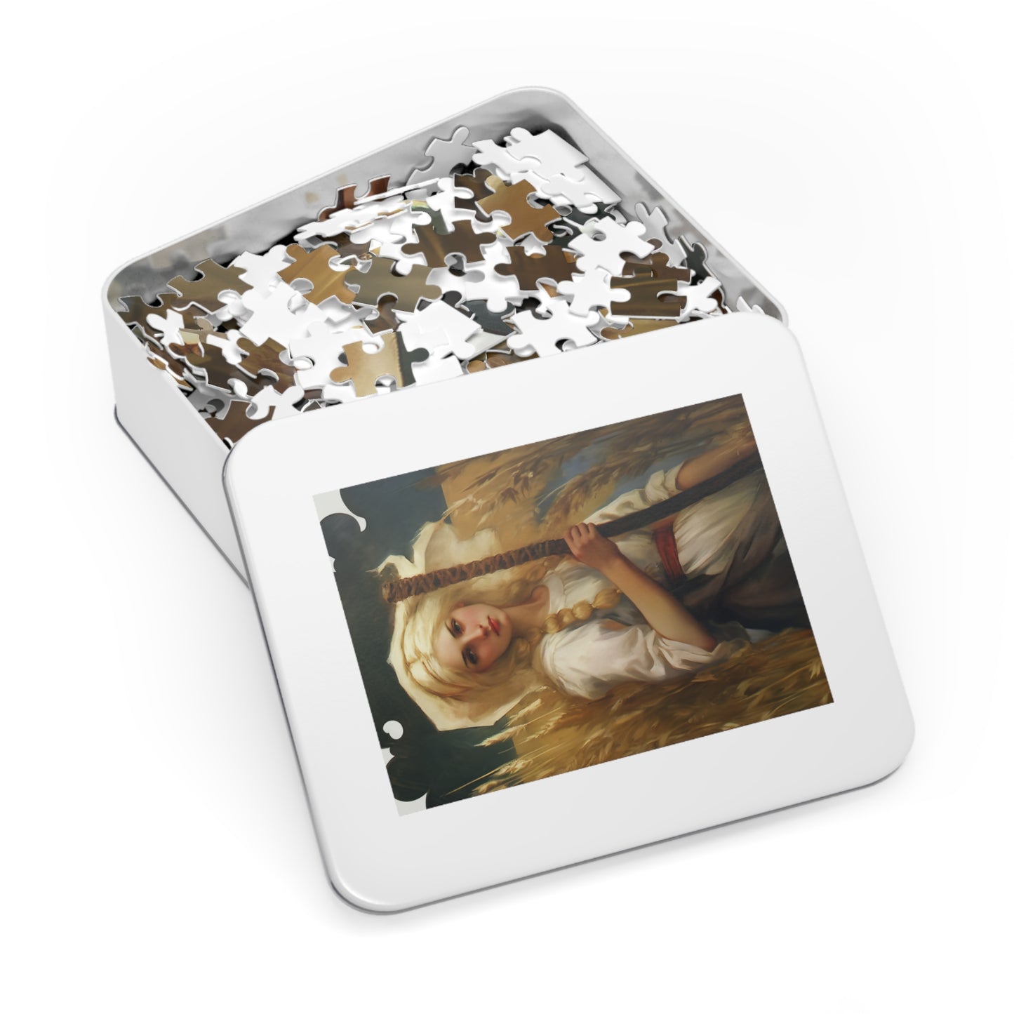 Saint Notburga - Puzzle and Keepsake Tin - Religious Jigsaw Puzzle (30, 110, 252, 500,1000-Piece) - Religious Puzzle