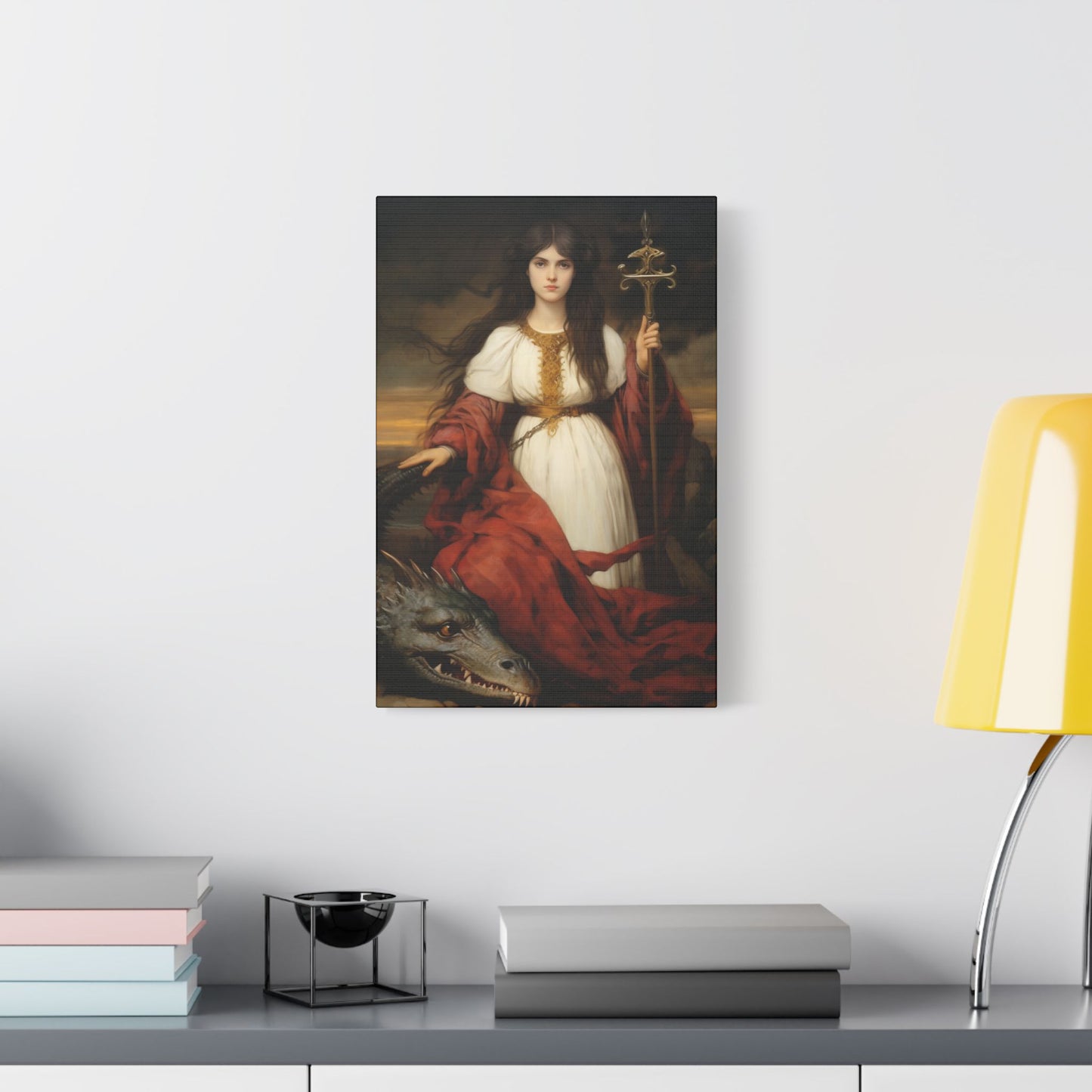 Saint Martha of Bethany Canvas Print - Multiple Sizes - Catholic Home art - Museum Wrapped Canvas - Sanctified Souls Print