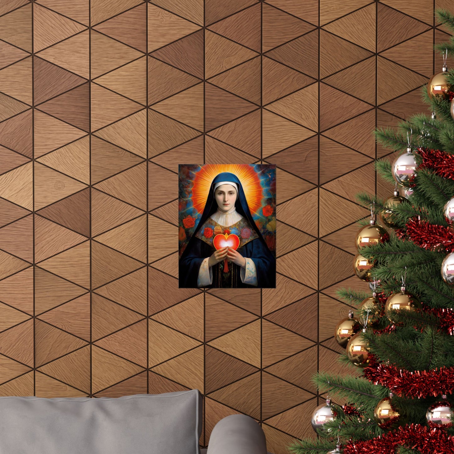 Saint Jane Frances de Chantal Print - Sanctified Souls Print - Multiple Sizes - Premium Matte Vertical Posters
